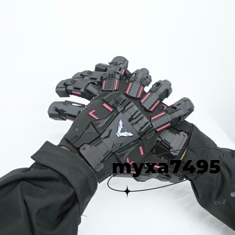 Cyberpunk Mechanical Gloves Tactical Armour Sci-Fi Robot Hand Cosplay Props Gift