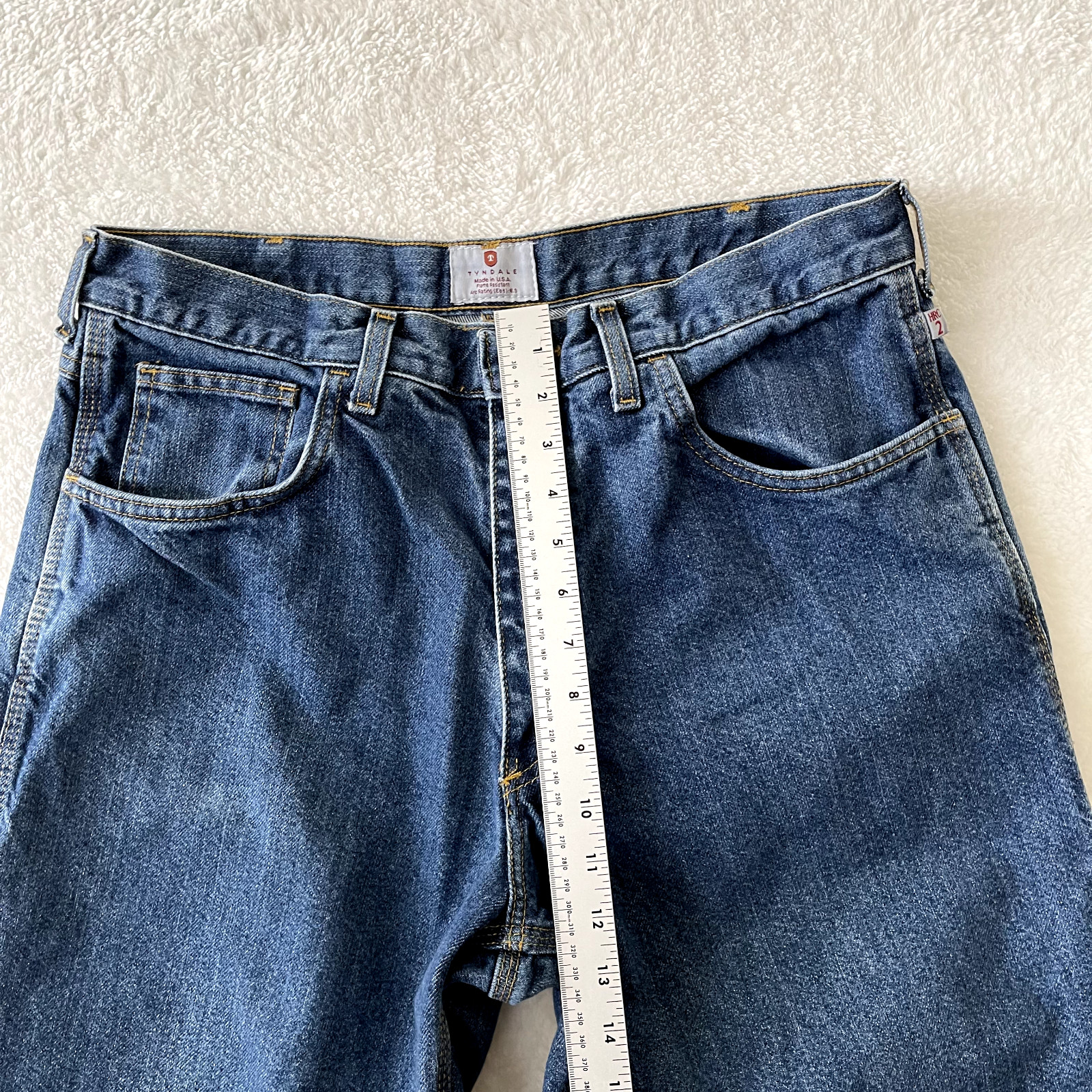 Tyndale FR Flame Resistant MENS F290T Cotton Denim Blue Jeans SIZE 34×29 USA