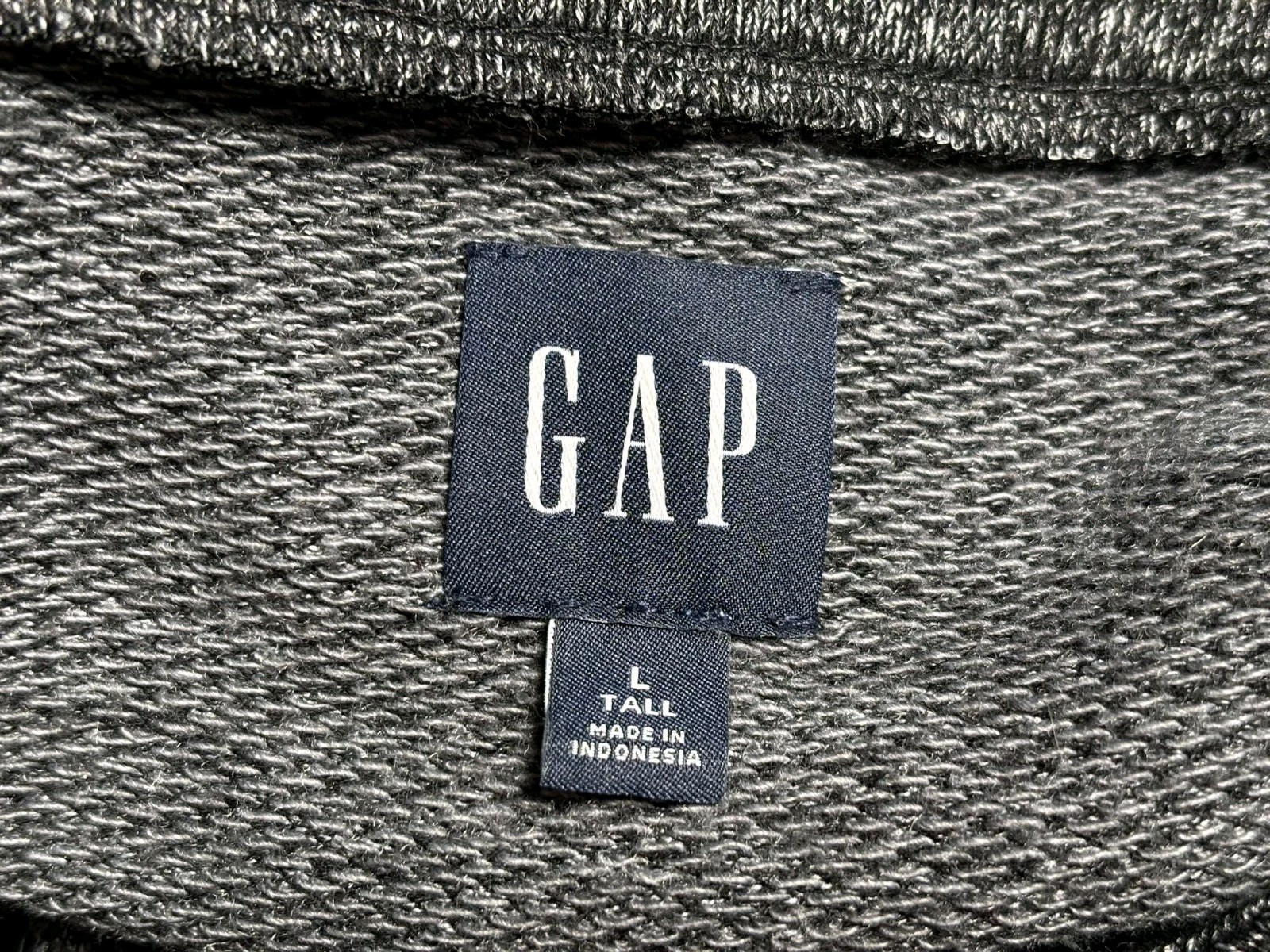 Gap Sweater Womens Size L Tall Long Sleeve Henley Gray Super Soft