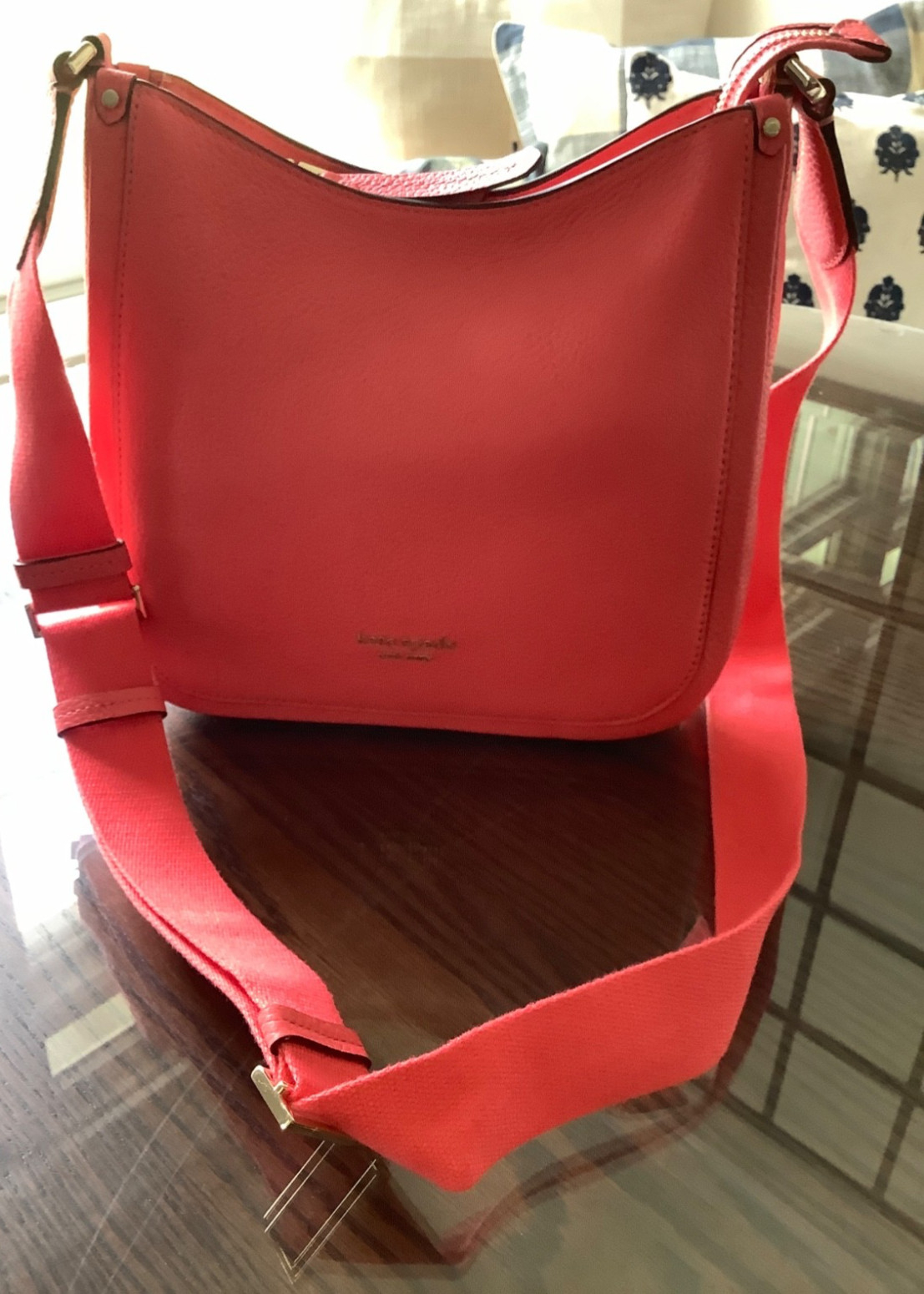 Kate Spade Pink Medium Leather Roulette Messenger Bag NWOT