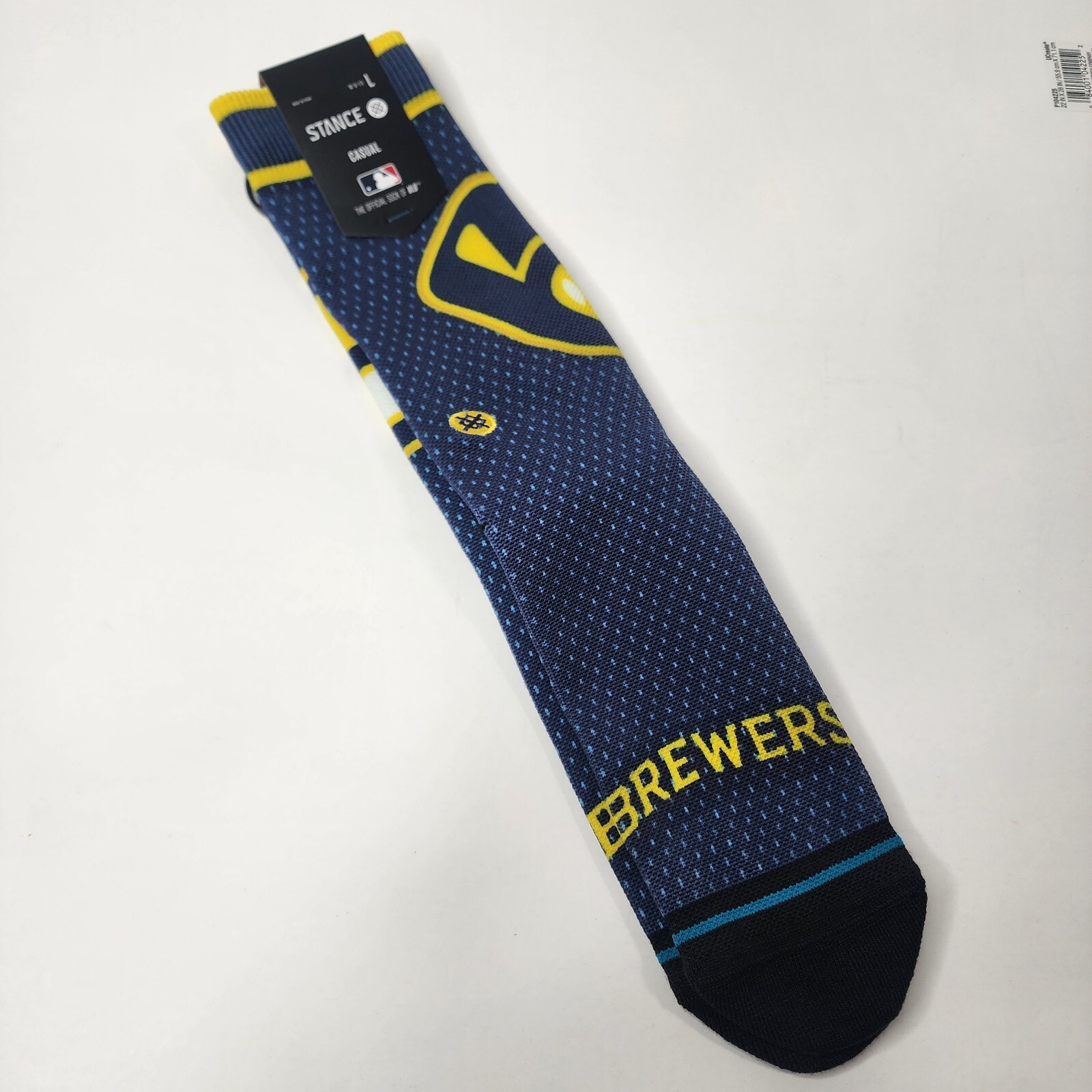 Stance x MLB Milwaukee Brewers BP Jersey MIL Casual Poly Blend Crew Men’s LARGE