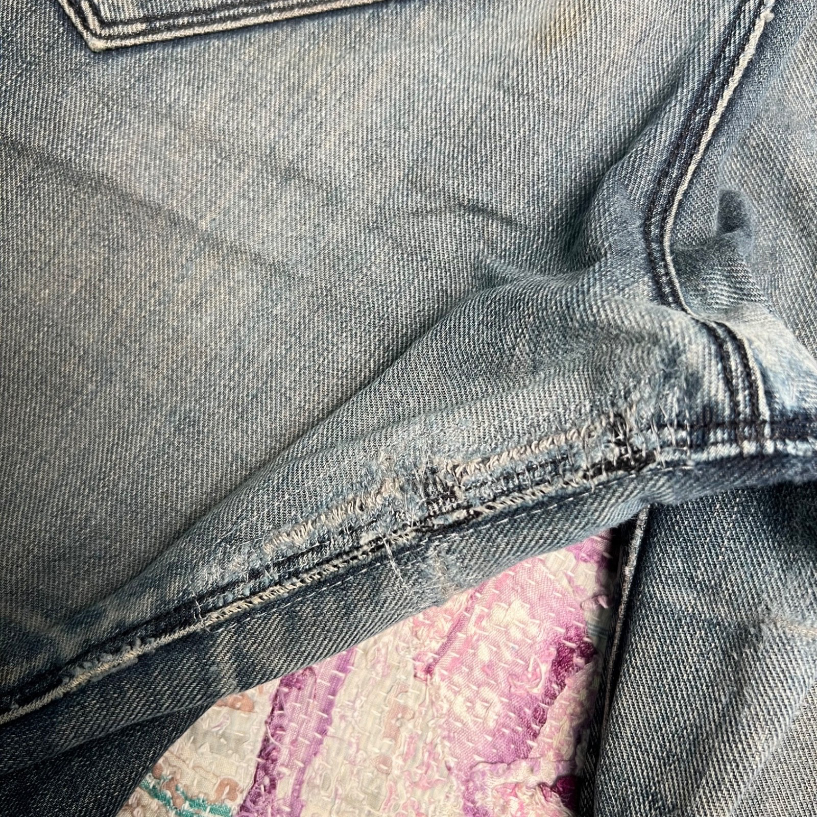 1999 Levi’s Engineered Jeans Straight Leg Twisted Seam Distressed Vintage 34×33