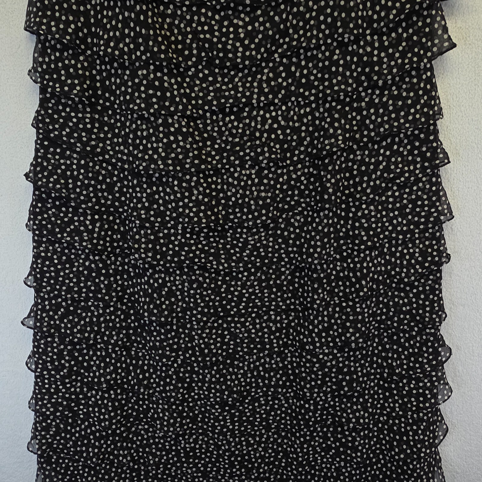 Talbots Silk Slip Dress Womens 14 Tiered Ruffle Whimsigoth Y2K 90s Glam Cocktail