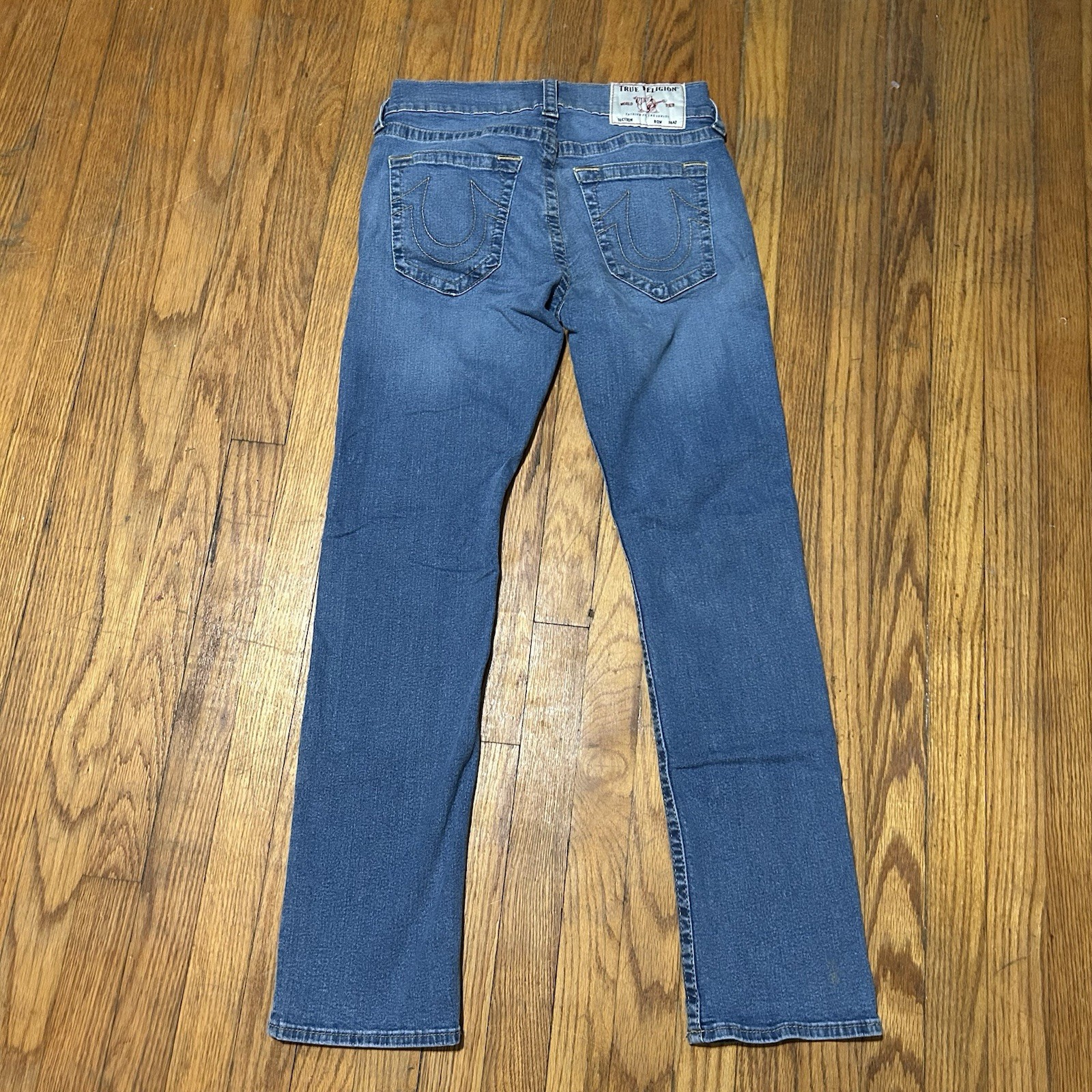 True Religion Ricky Men’s Blue Relaxed Straight Jeans Size 30×32