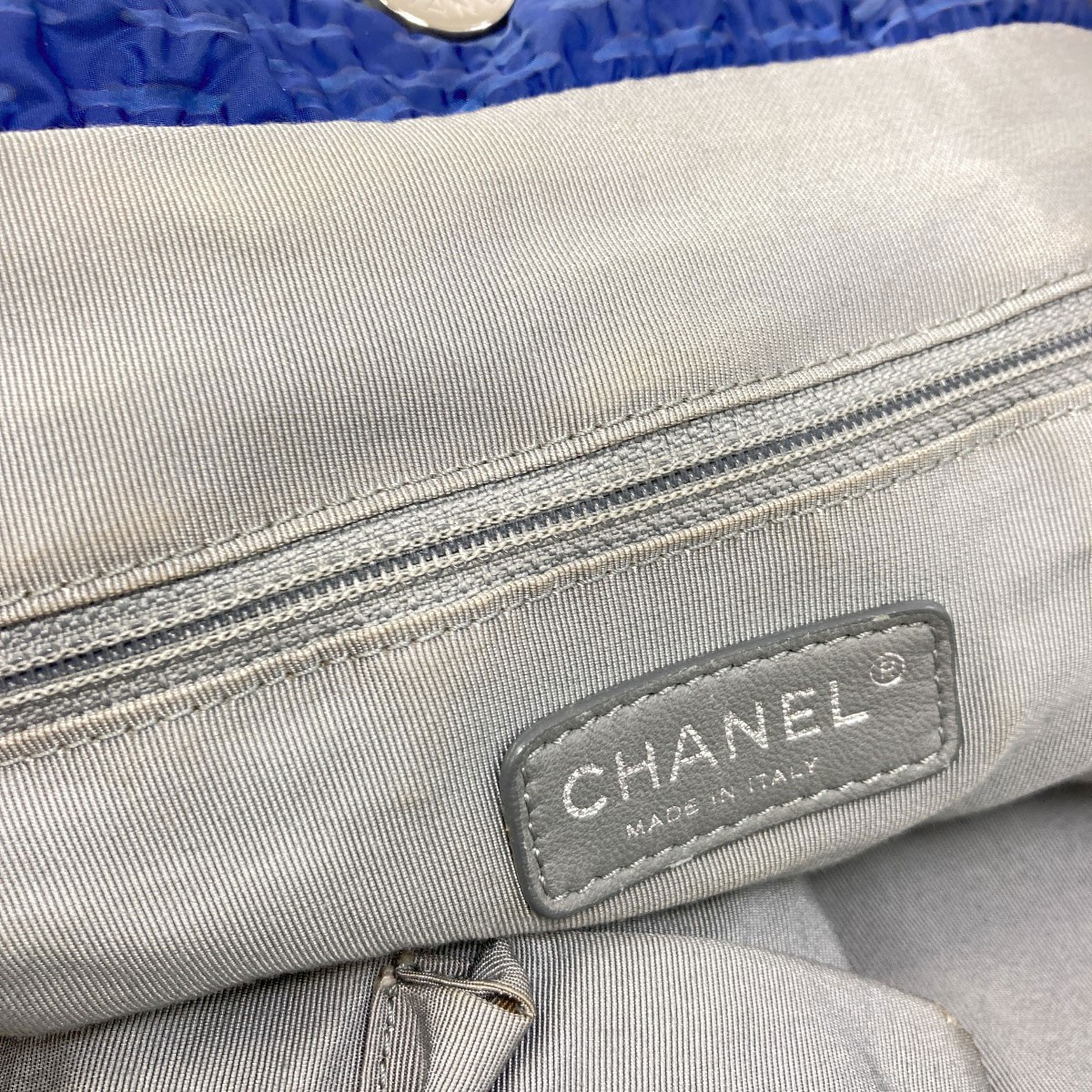 CHANEL Dekacoco Matelasse SilverHardware Tote Bag Nylon Ladies [Used]