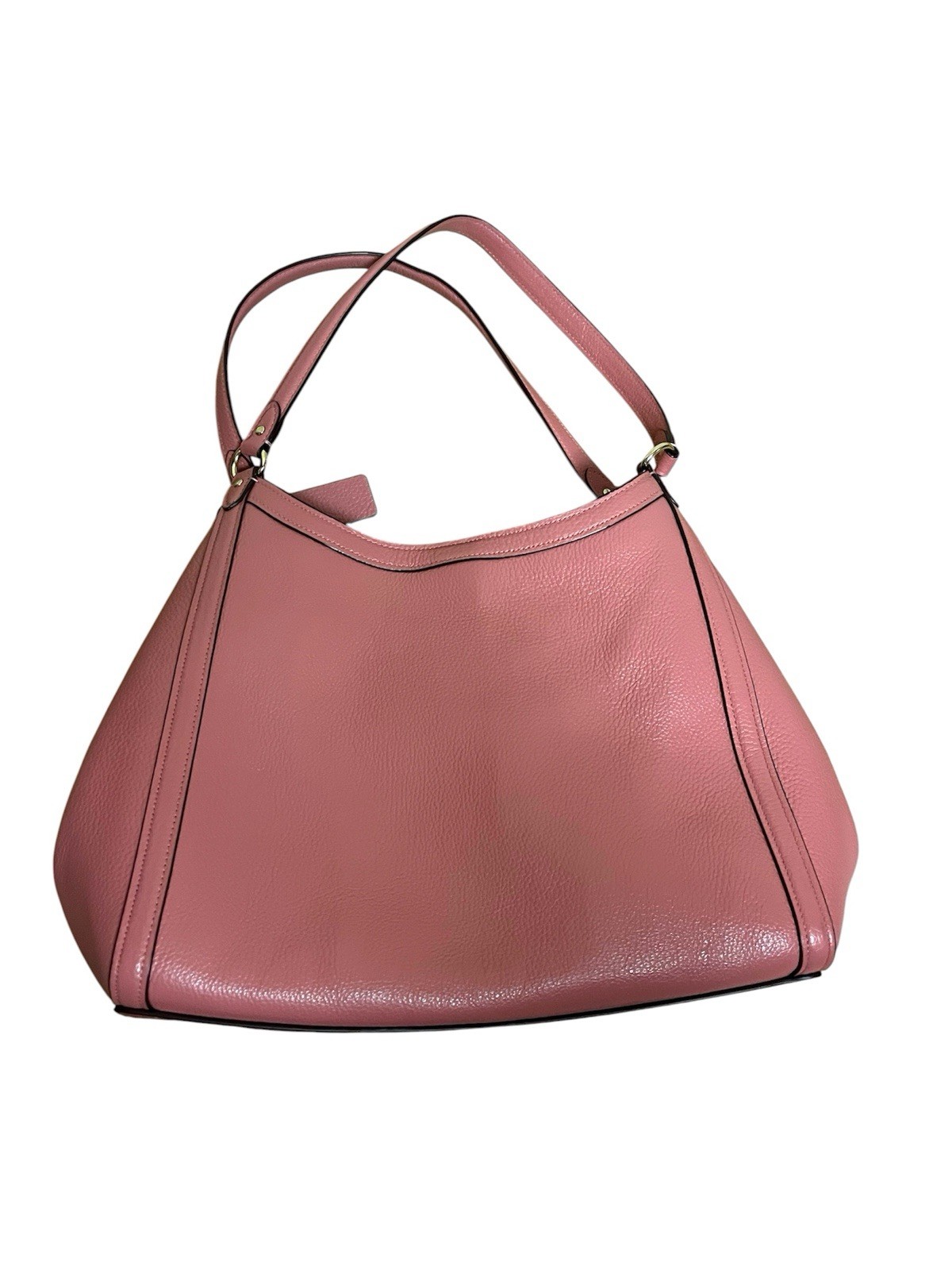 Coach Lori Shoulder Bag Dusty Rose Pink Pebble Leather Handbag C6231 Excellent