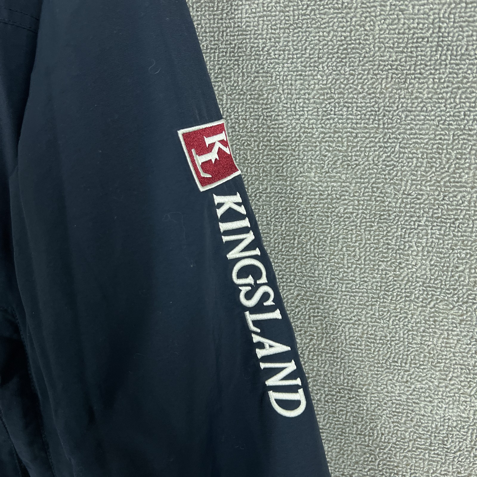 Kingsland Jacket Womens XXS Navy Bomber Thermolite Zip Off Sleeves Equestrian