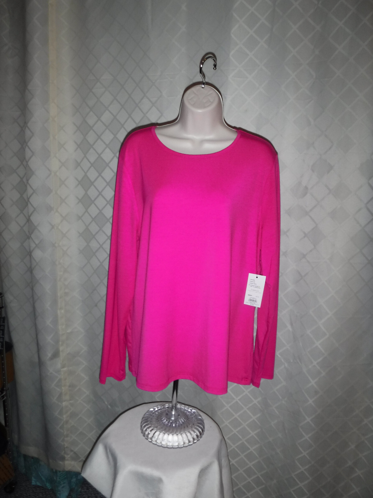 Long Sleeve Crewneck Tee Tops, XXL,XL, Nine West ,95% rayon 5% spandex , NWT