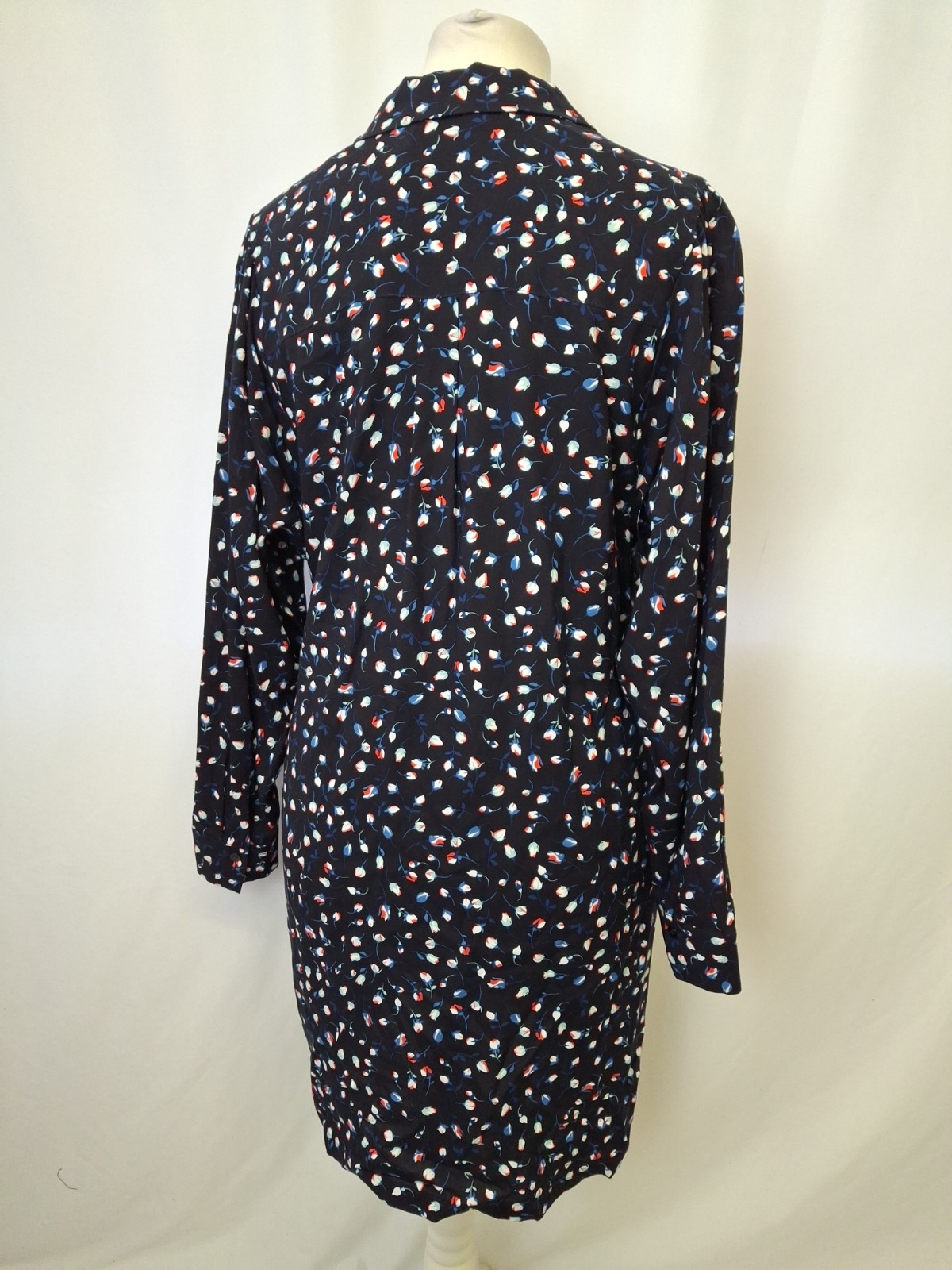 Phase Eight Alexandra Ditsy Floral Shift Dress Navy Blue Women’s UK12 NWT C6669