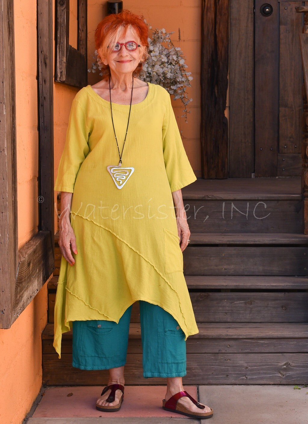 WATERSISTER Cotton Gauze TANGO TUNIC Long Top 1(S/M) 2(L/XL) 3(1X) oh my COLORS