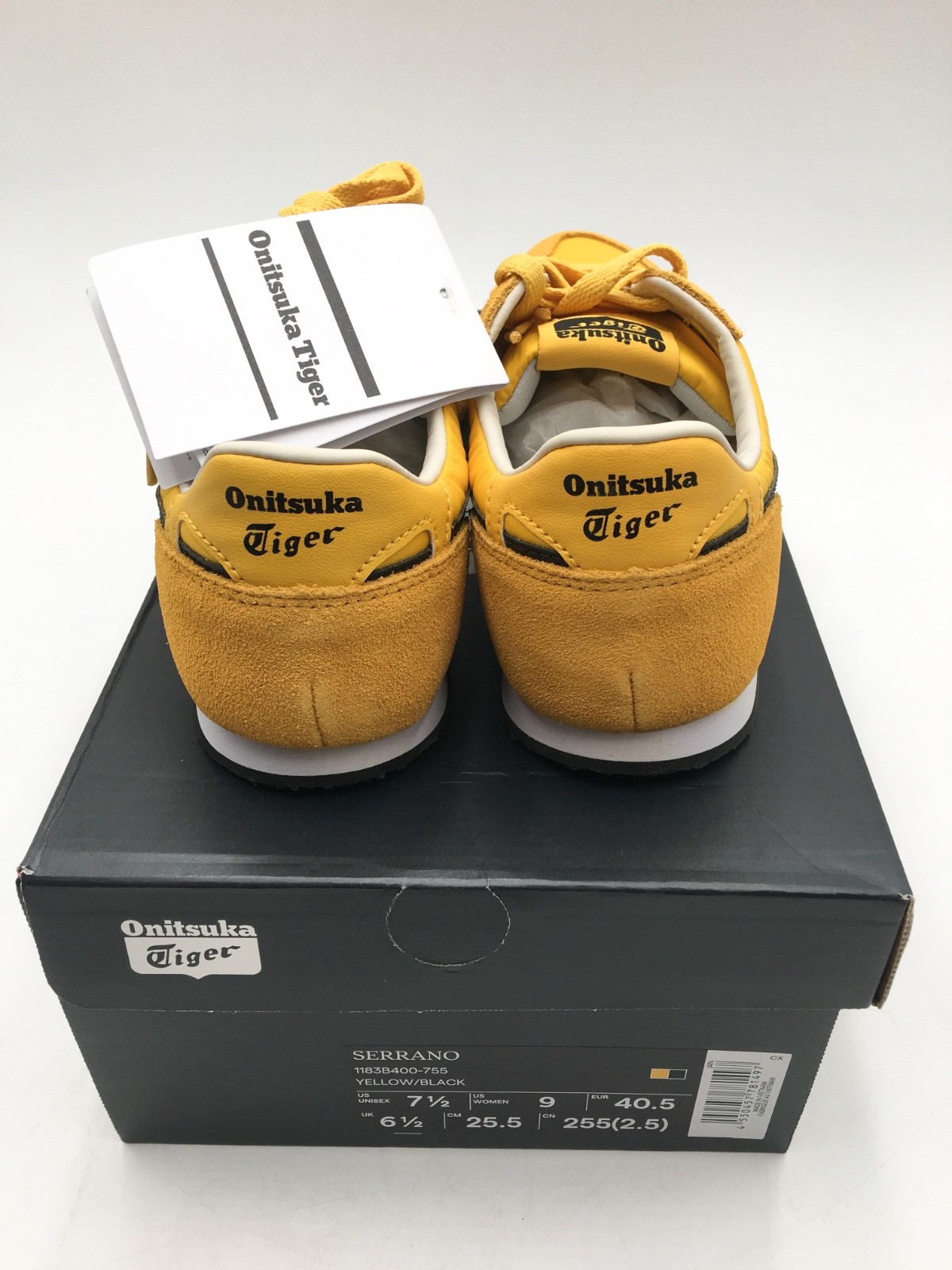 【NEW】Onitsuka Tiger SERRANO Yellow/Black Daily Sneaker (US 7.5) From US
