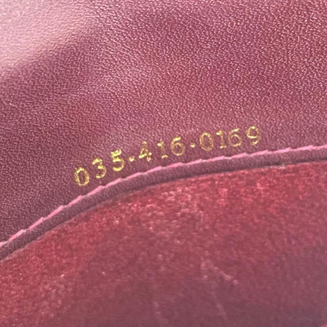 Old Gucci Bi Fold Long Wallet Coin Purse Bordeaux Color 16104