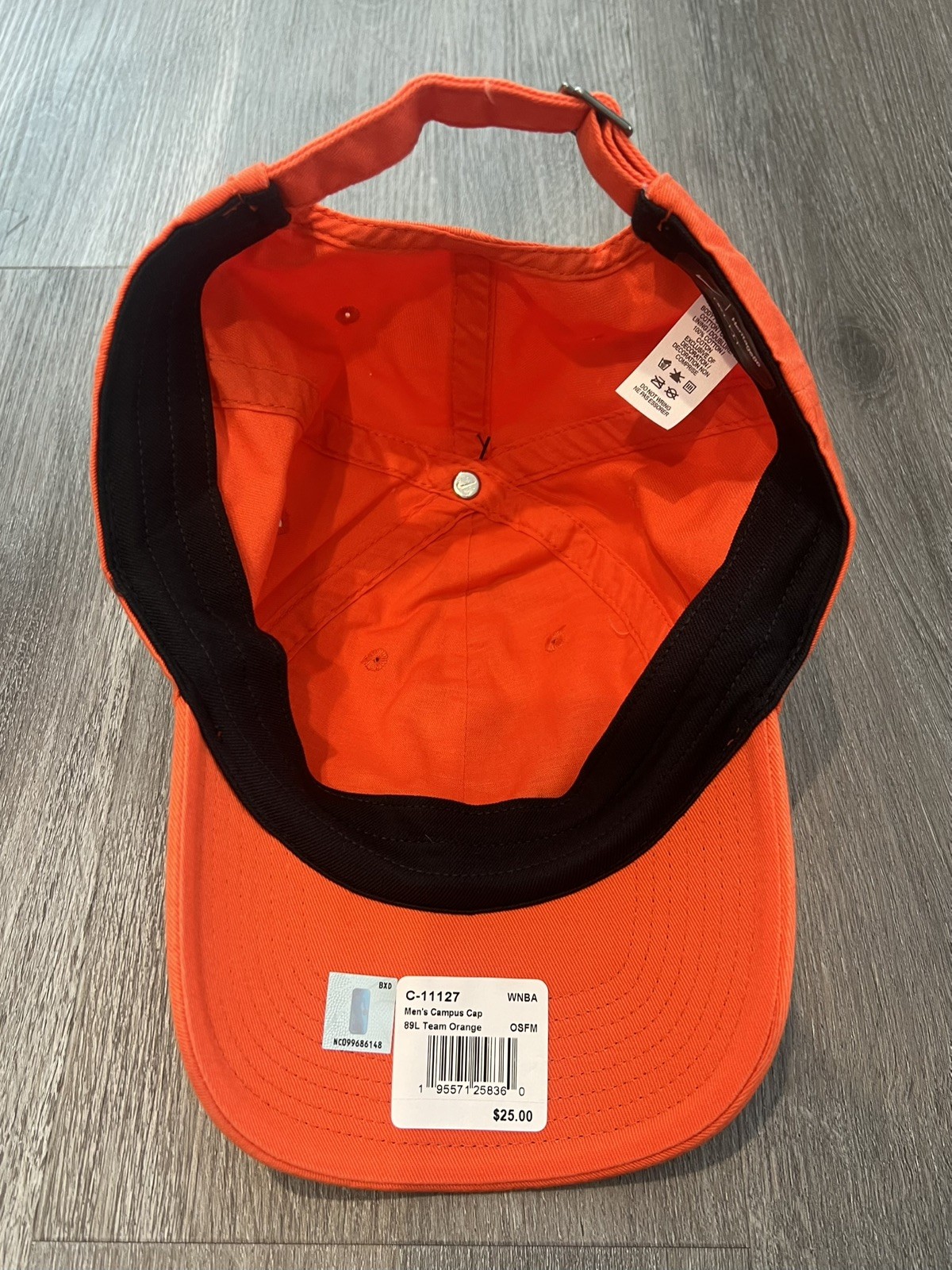 New Nike Orange WNBA Strapback Heritage 86 Basketball Baseball Cap Dad Hat Clark