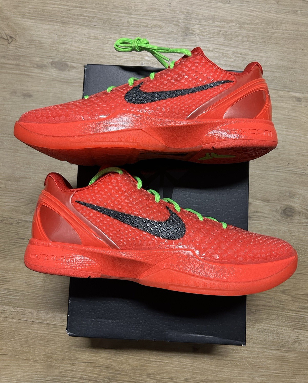 Nike Kobe 6 Protro Low Top Reverse Grinch Bright Crimson/Black FV4921-600