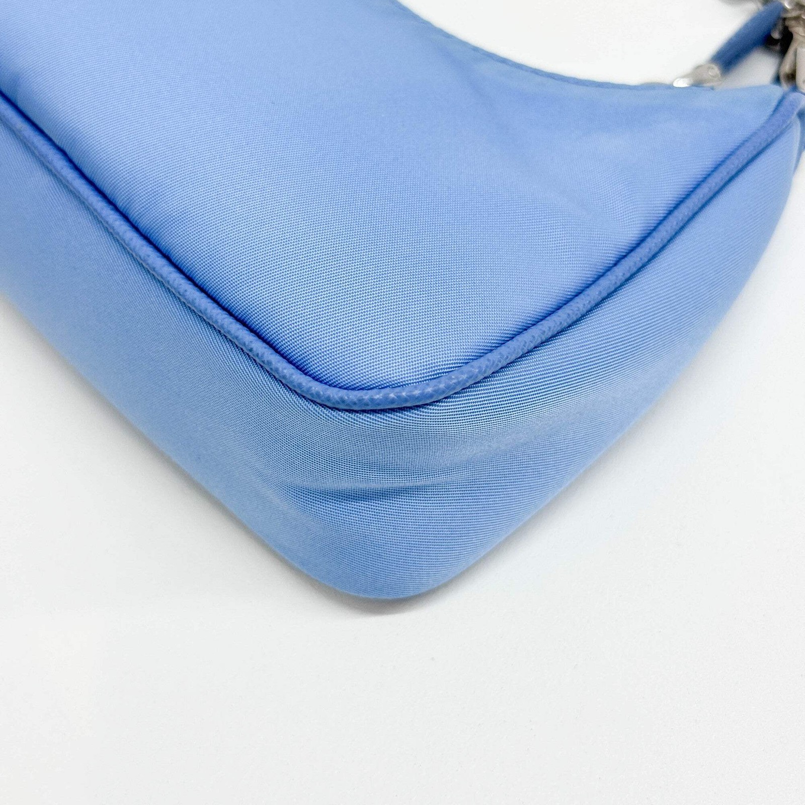 PRADA Mini Re-Edition 2005 Re-Nylon Blue Nylon Hand Bag