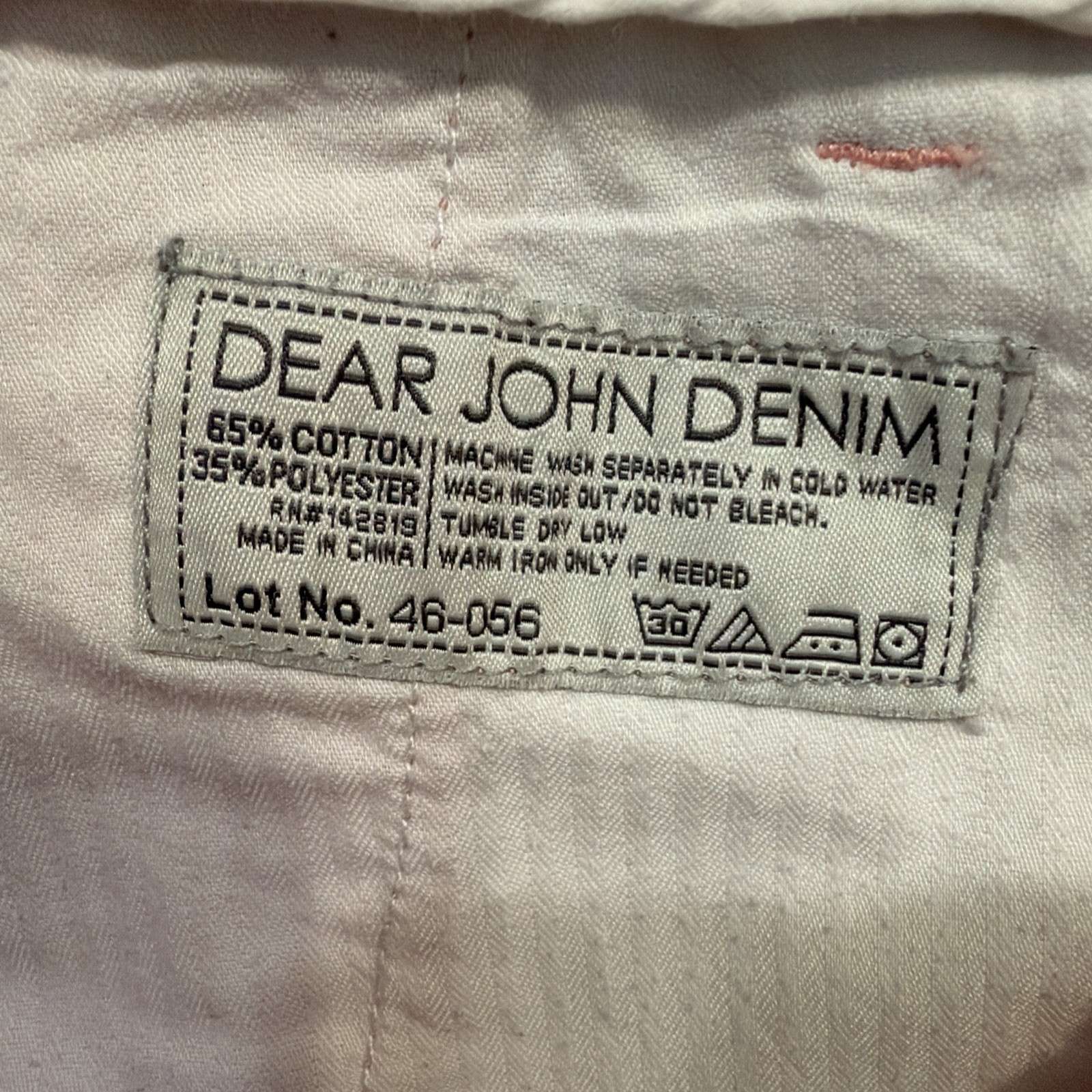 Dear John Shorts 29 Salmon Pink 4” Inseam Cuff Bottom Hem