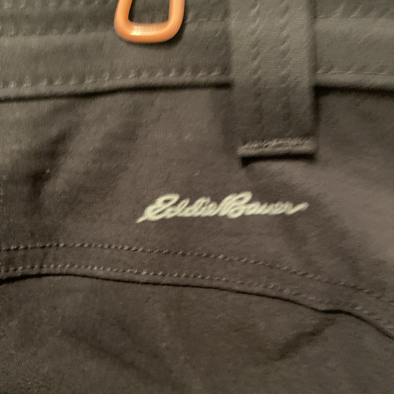 EDDIE BAUER Women’s “Rainier Capri Activewear Pants” Black Nylon Size 12 EUC