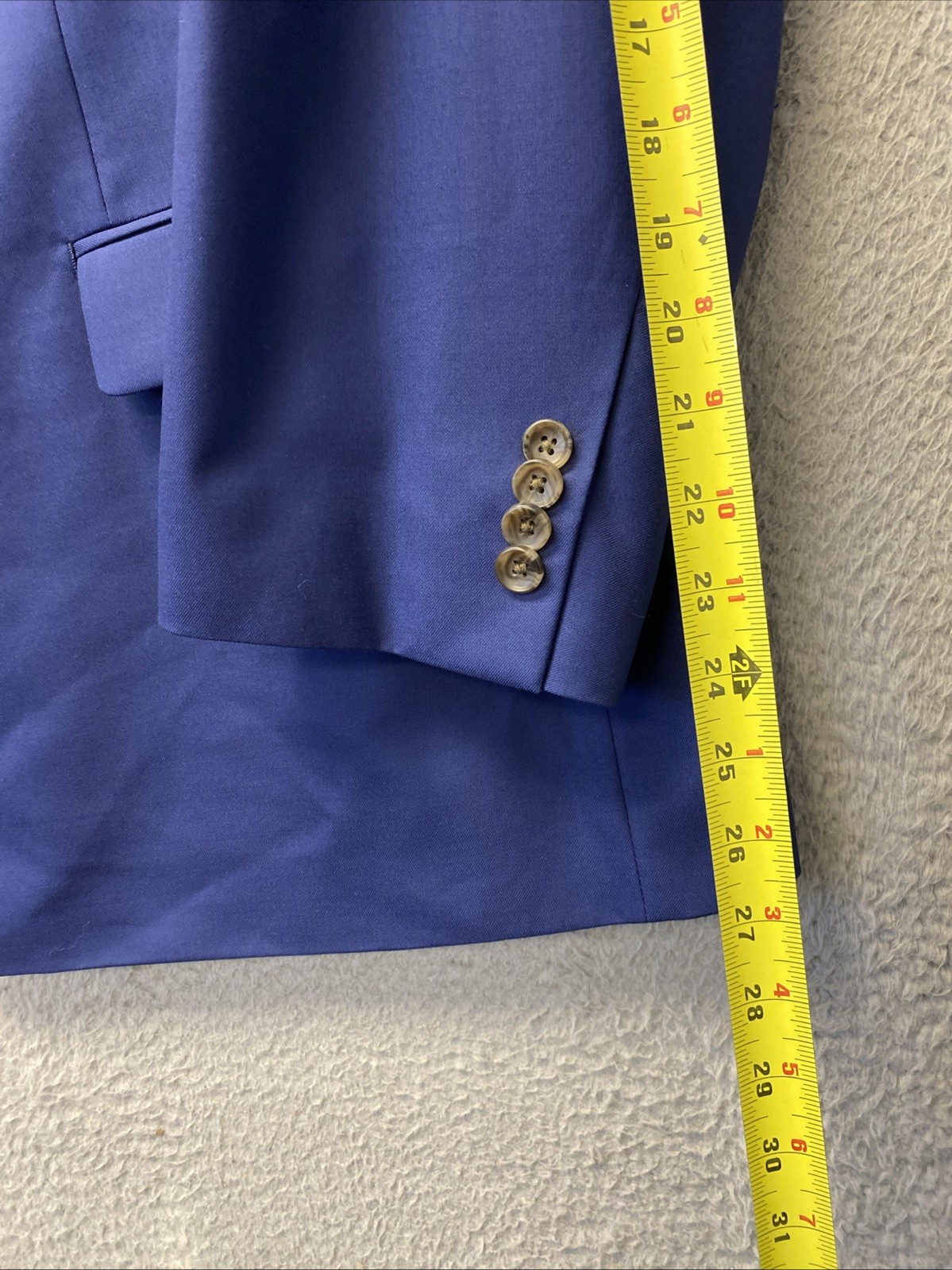 Indochino Suit Mens Size 56 Blue Made For You Navy 2 Piece Pants 50×28 Wool/1162