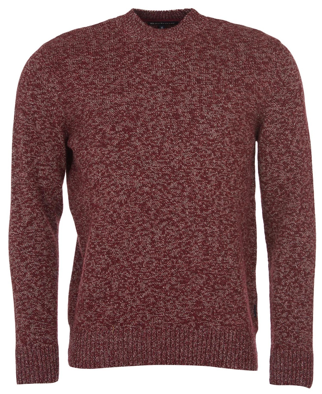 Barbour Sid Crew Neck Sweater in Crimson Marl – Size: L