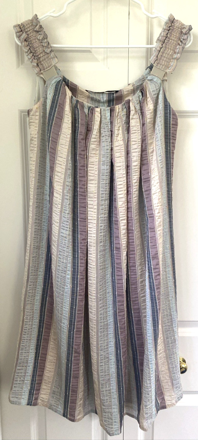 MAURIZIO PECORARO Silk Dress IT 40 US 6 Made Italy