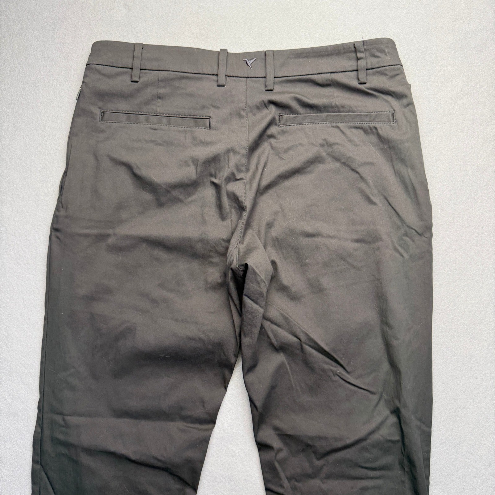Birddogs Chino Pants Mens 34×32 Gray Lined Stretch Casual Trousers NEED REPAIR