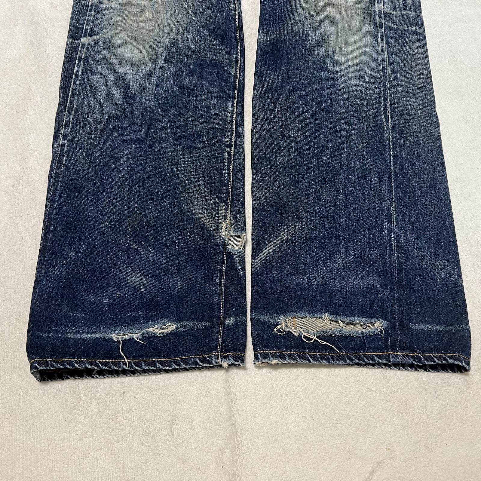 Levi’s 501XX 555 Valencia USA Big E Selvedge Jeans W33 L36 Distressed Boro