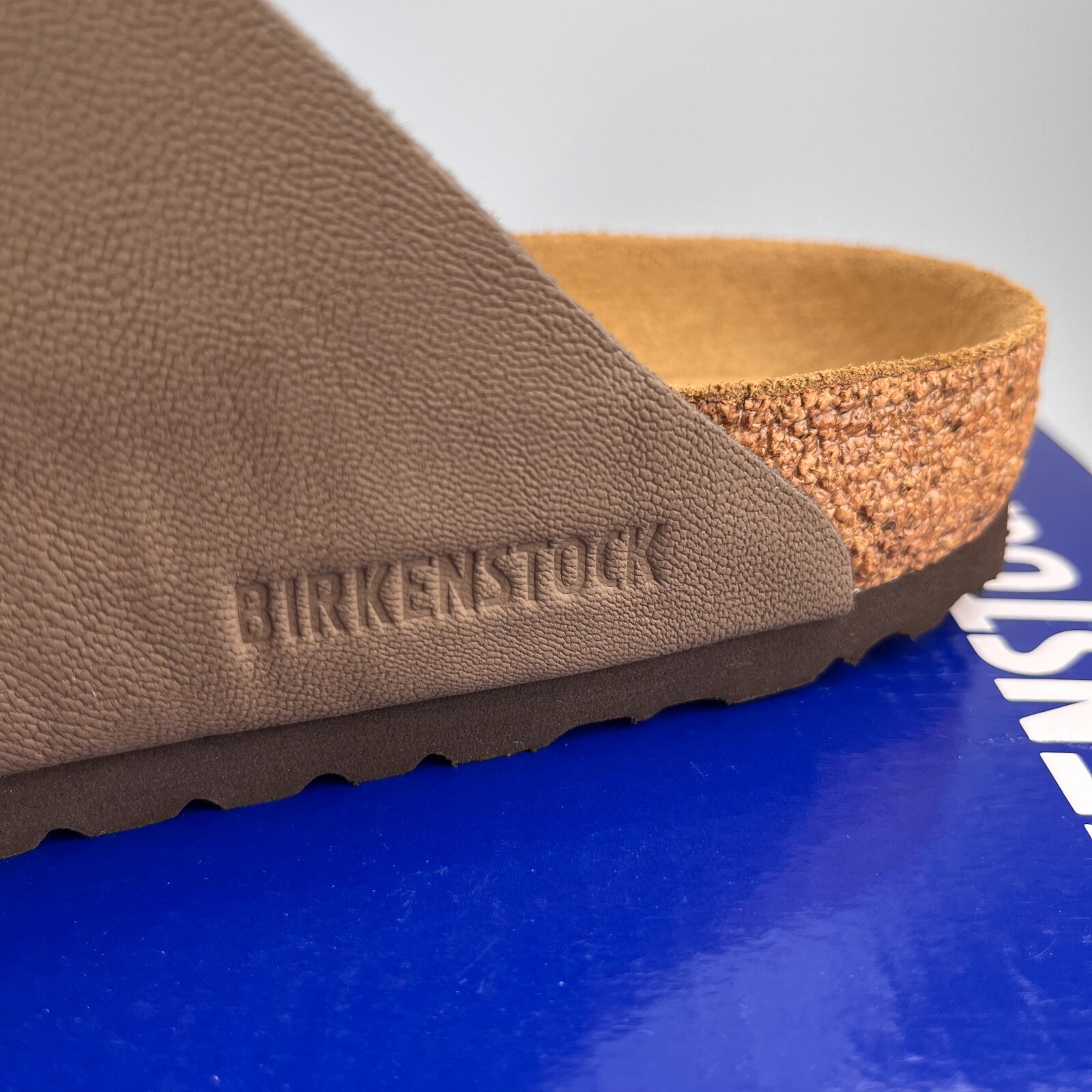 Birkenstock Arizona Birko-Flor Birkibuc Color Mocha Leather Sandals – New