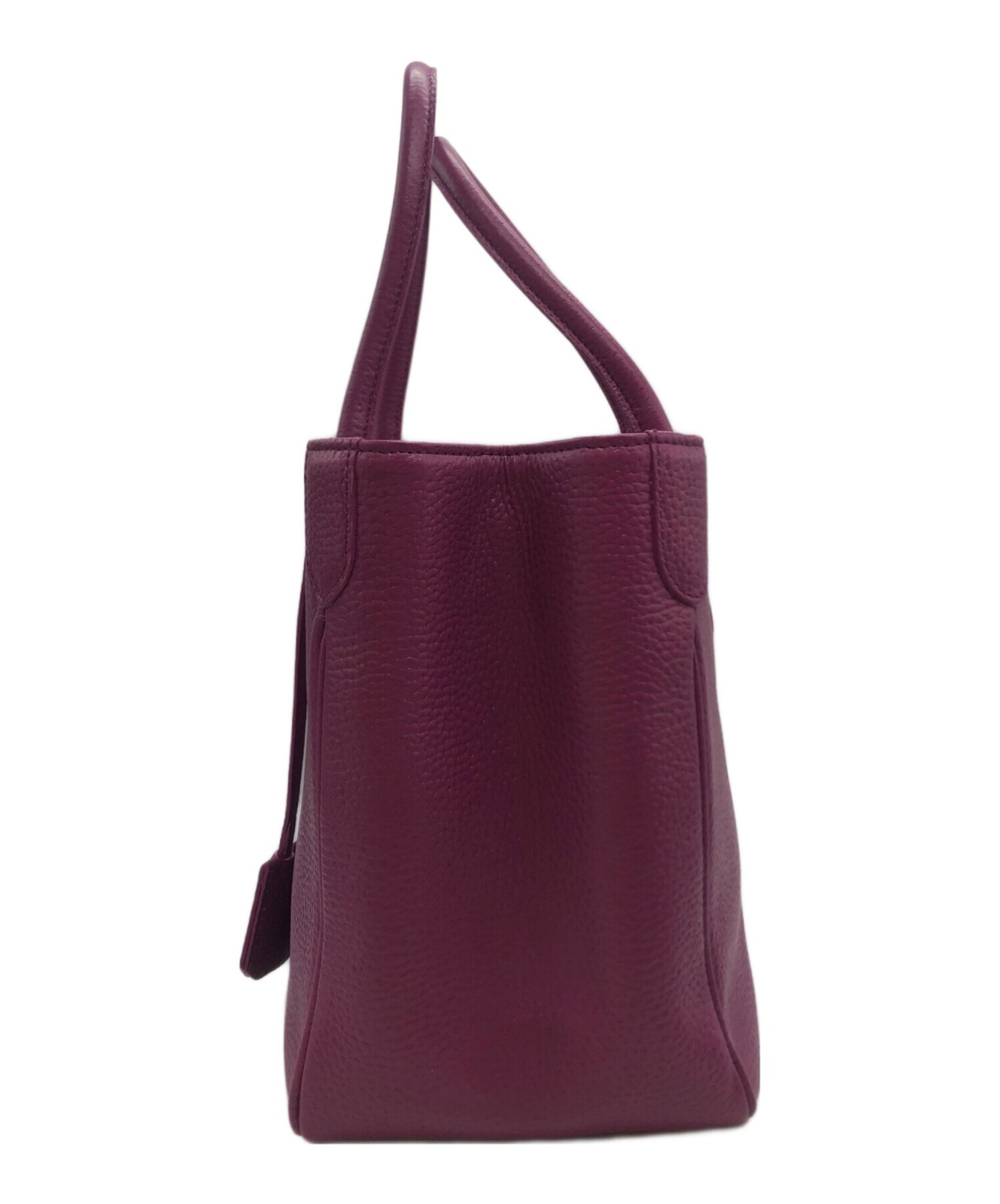 A D M J Tote bag Leather Purple Authentic From Japan