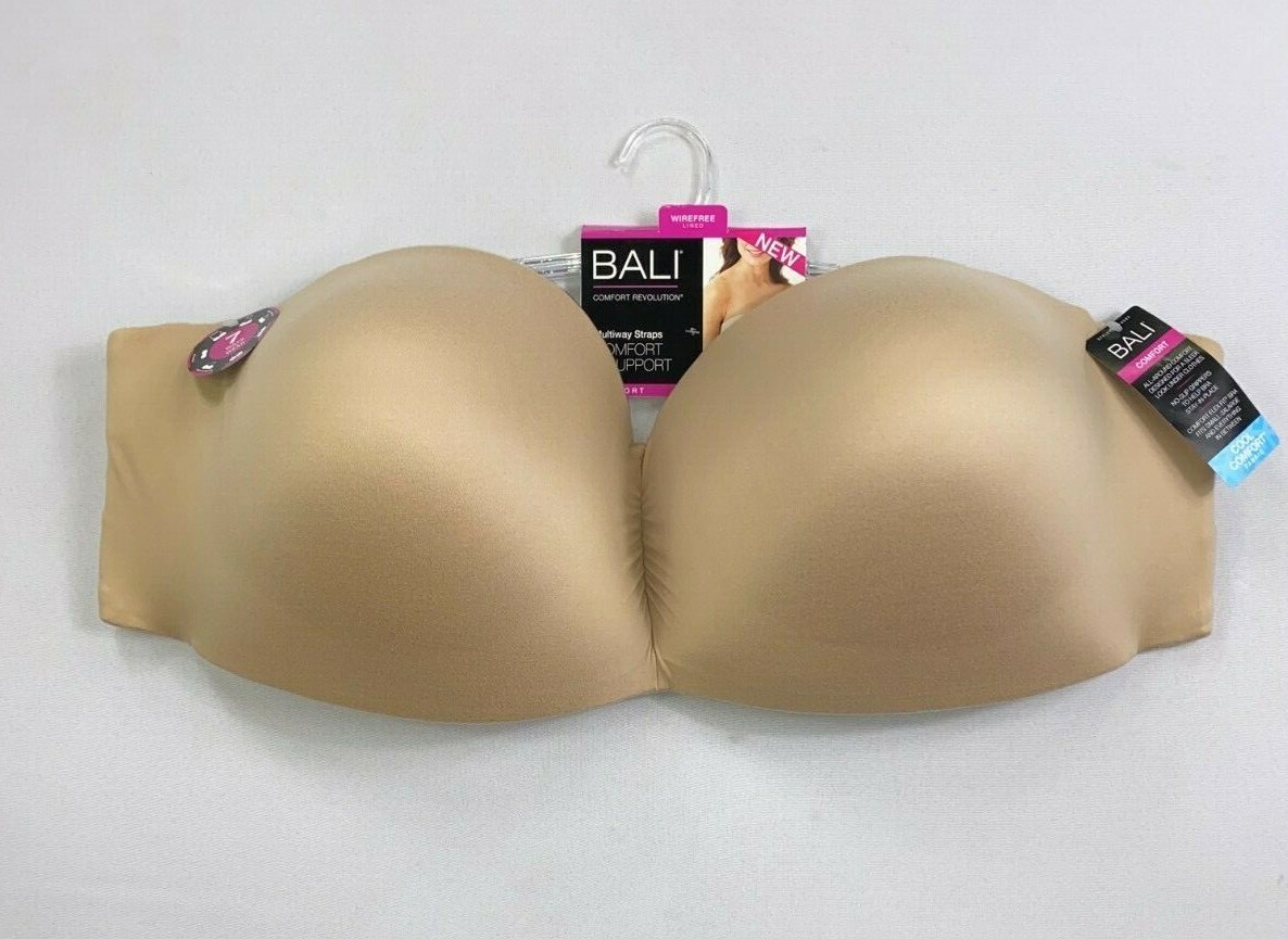 Women’s BALI Wirefree Lined Multiway Straps Comfort & Support Plus Size Bra