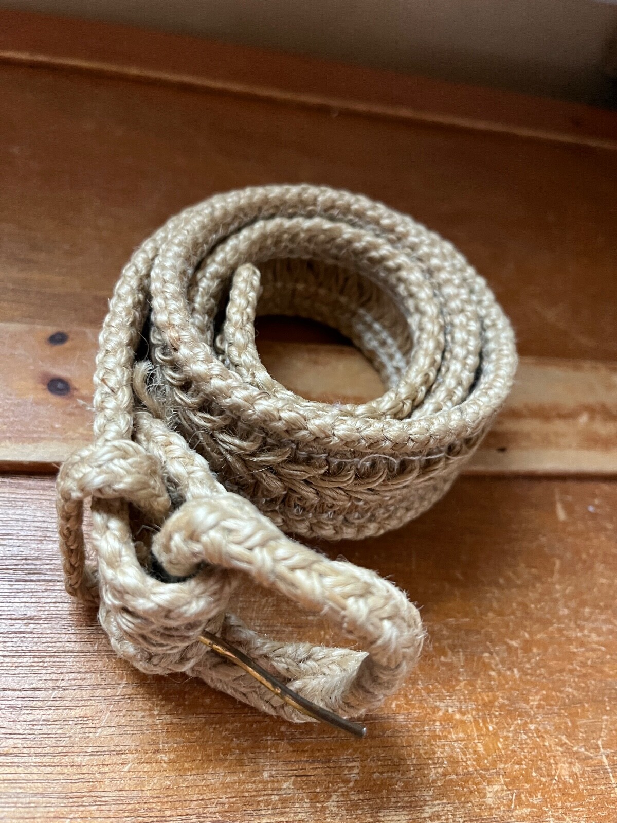 Woven Twine Belt w Covered Buckle – 30.5 inches long not including buckle x 1 an