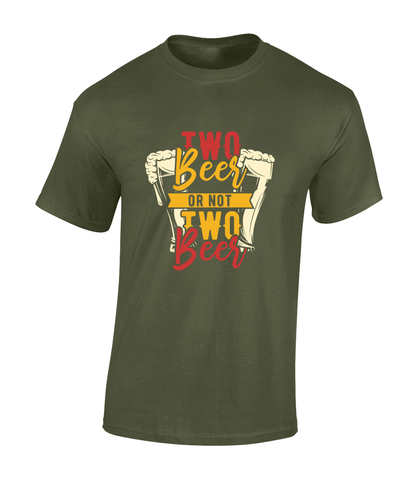 TWO BEER (DTF) OR NOT TO BEER MENS T SHIRT FUNNY DRINKING GIFT IDEA DESIGN DAD