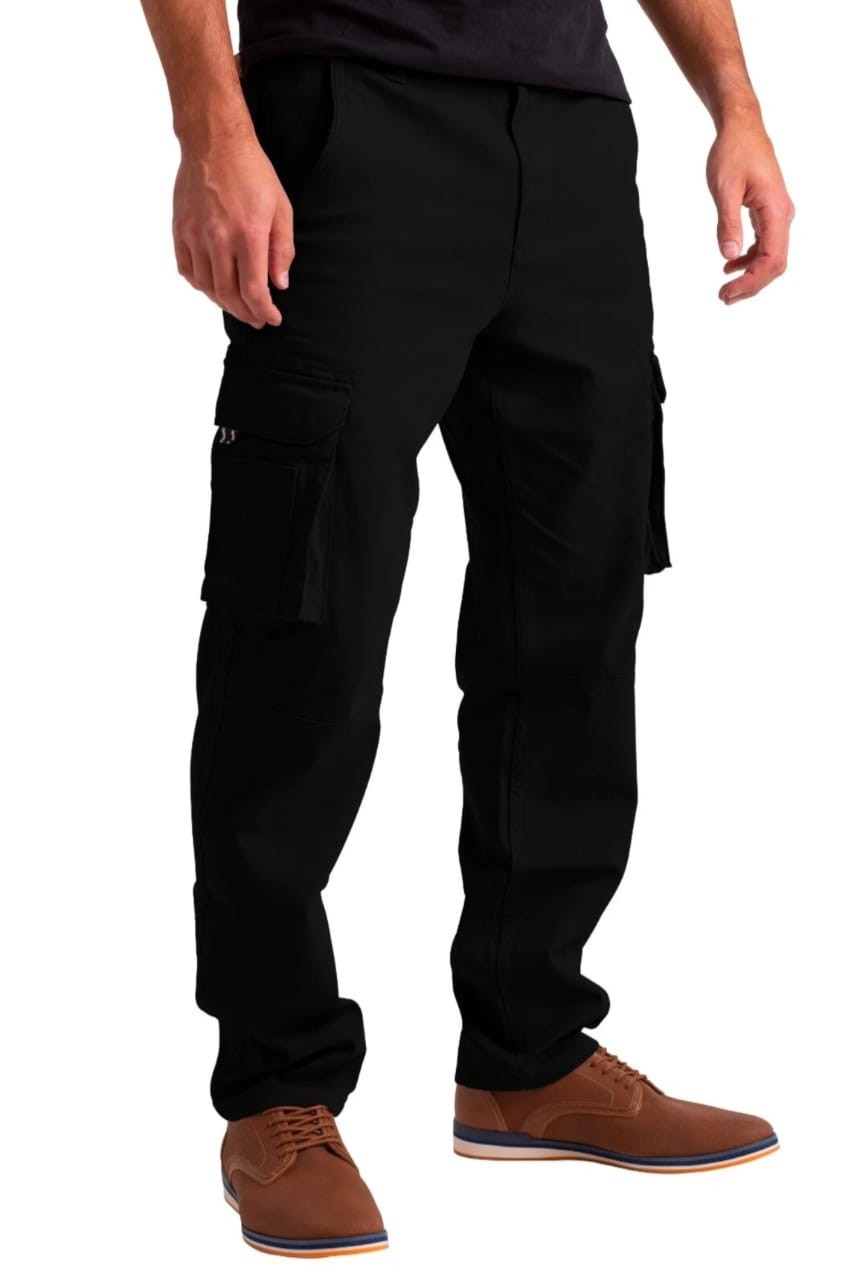 Men’s Flex Cargo Trousers Heavy Duty Stretch Casual Work Pants
