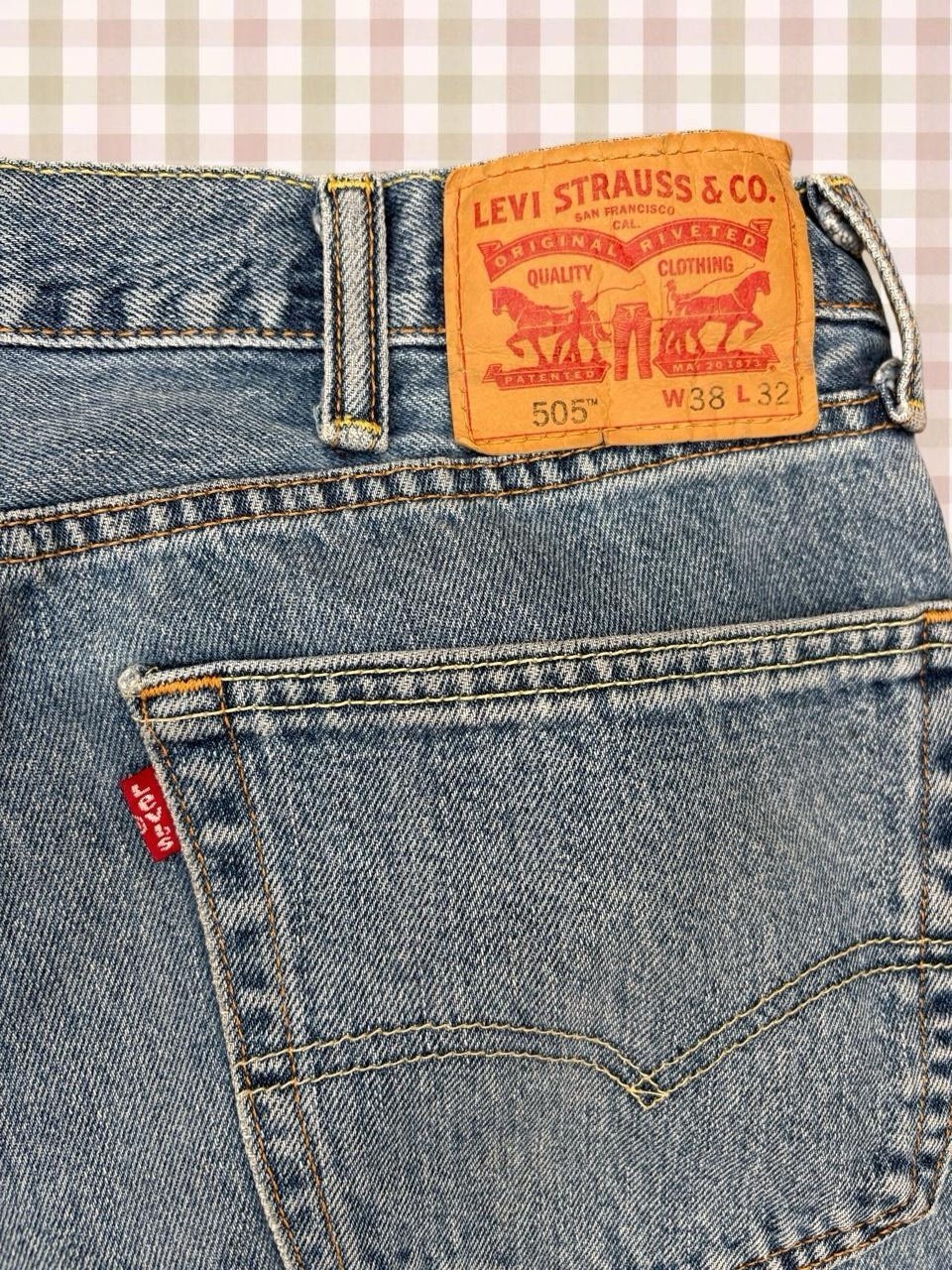 🌟 vintage Y2K style Levi’s 505 blue baggy jeans!!