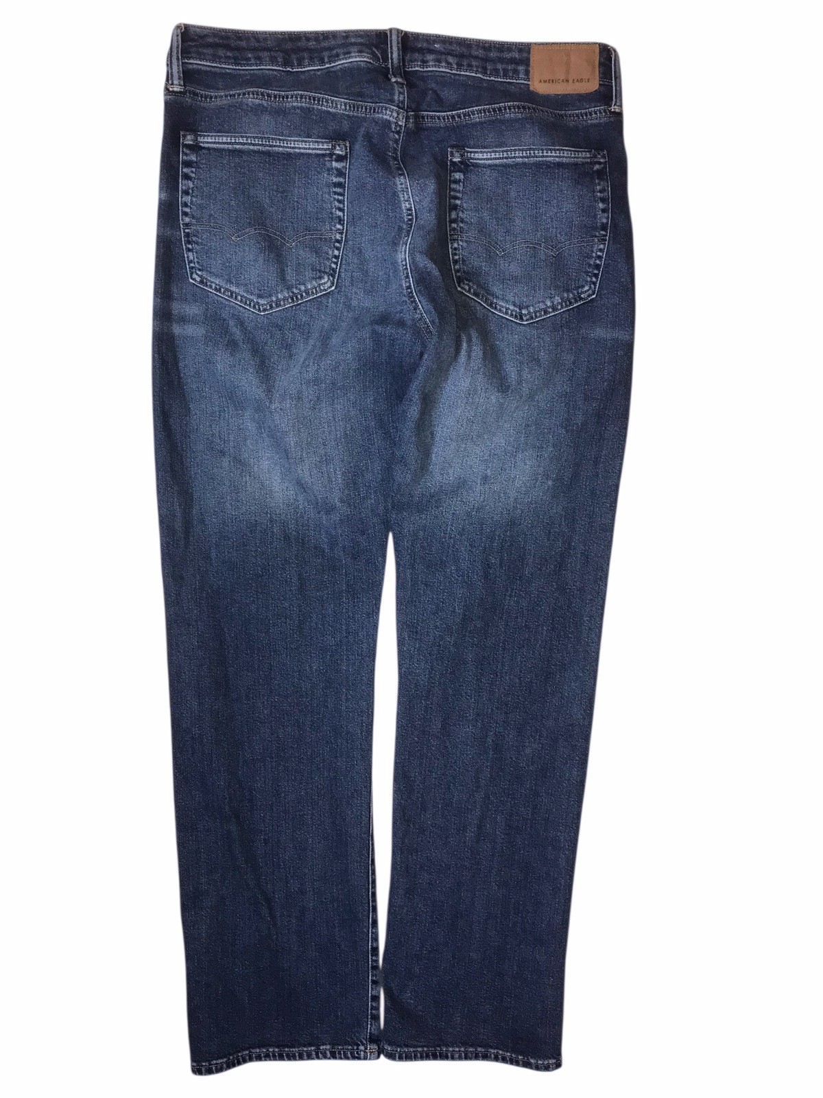 American Eagle Jeans Men 36×34 Blue Relaxed Straight Leg Flex Denim Casual C57