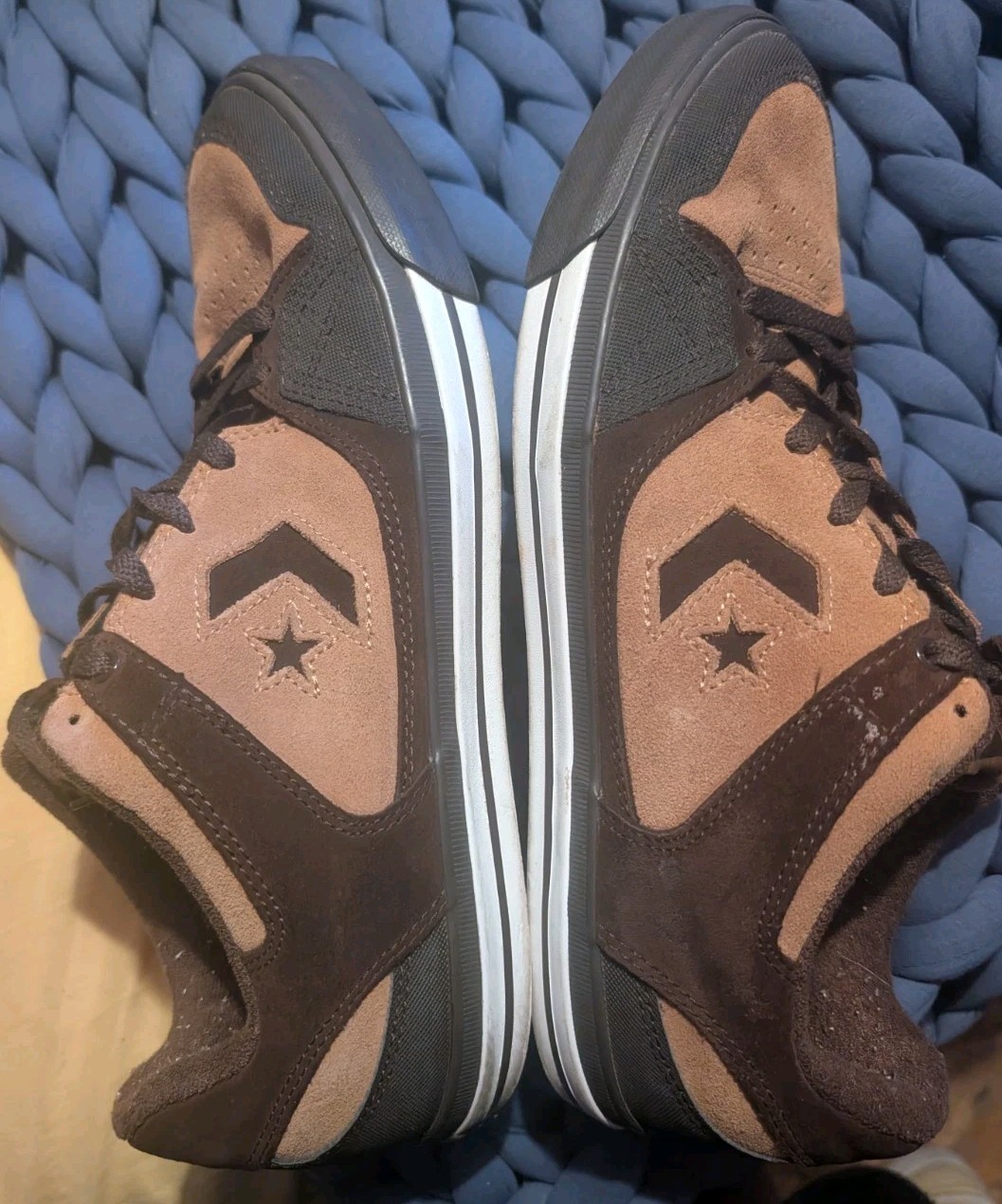 Converse One-Star Pro Low OX Tan & Brown Sneakers Men Sz 13 Excellent Condition!