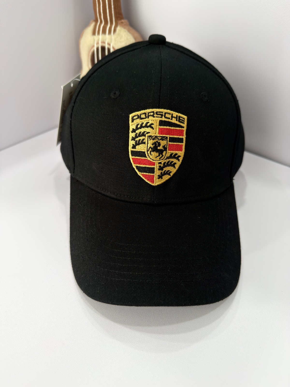 Porsche Men’s Racing Black Casual Sport Curved Brim Adjustable Baseball Cap Hat