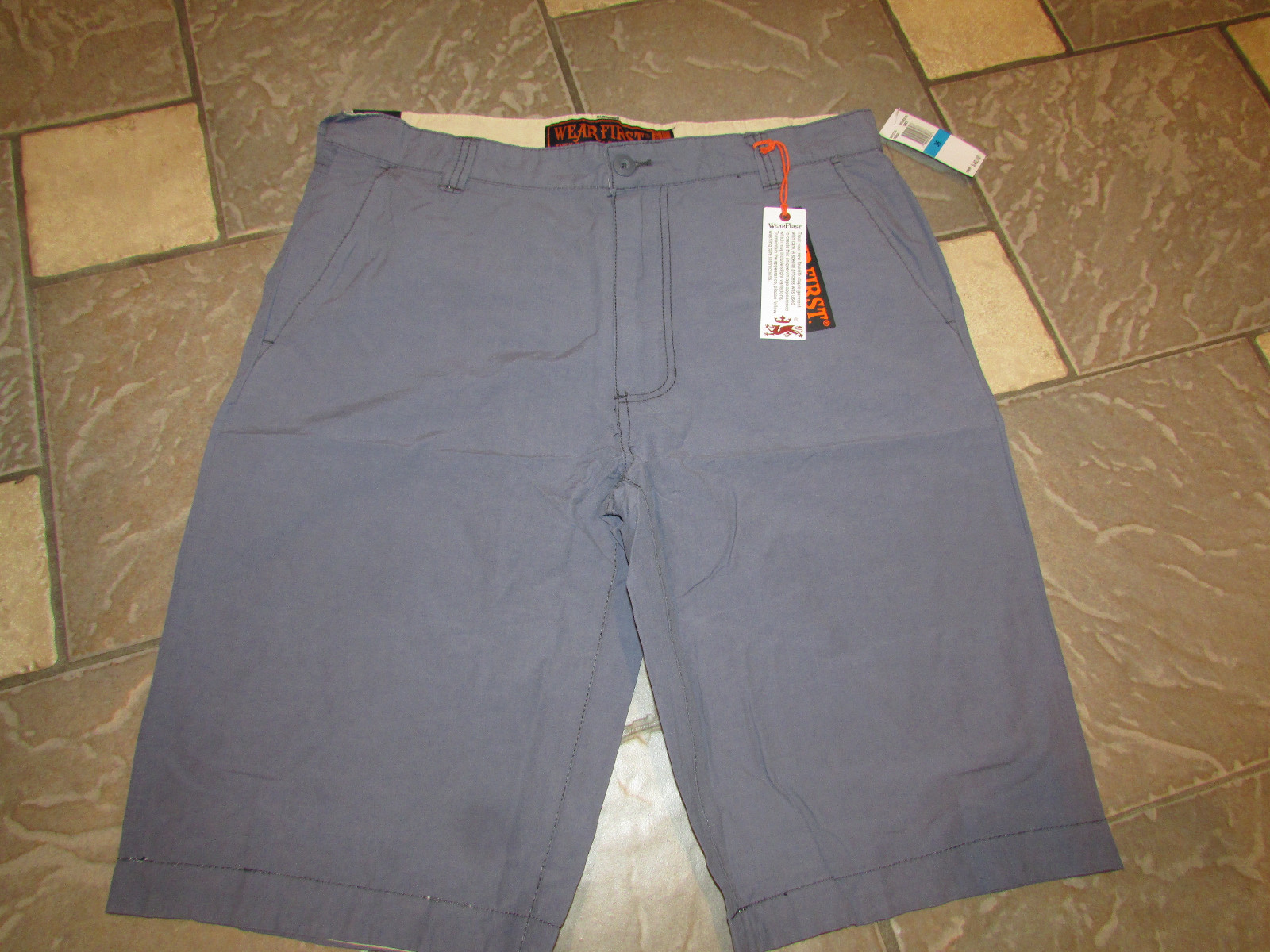 NEW WEAR FIRST WEARFIRST GRAY SHORTS MENS 34 M01C90 FREE SHIP
