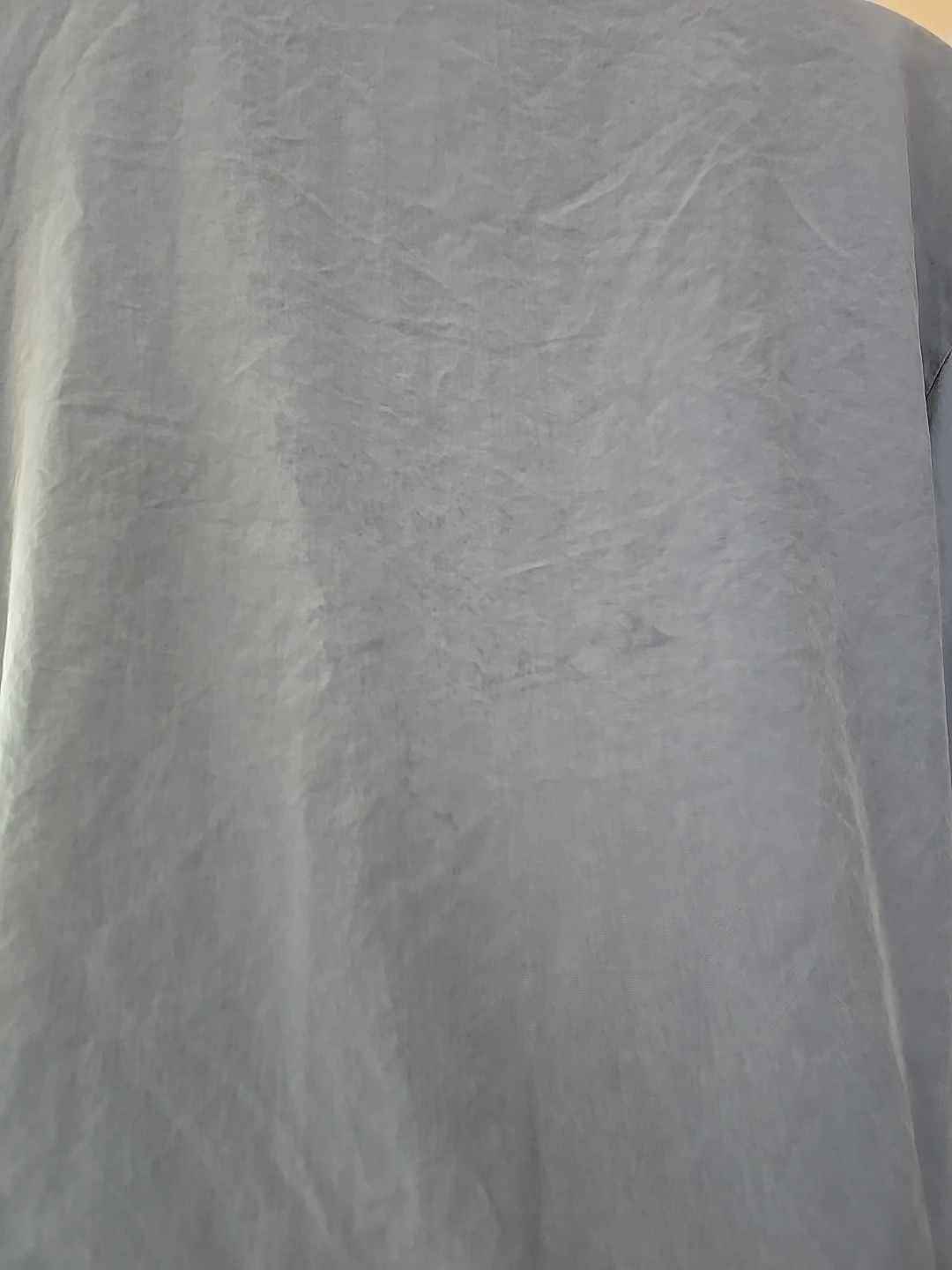 All Week Long Blue Silk Loop Button Front Long Sleeve Casual Top Womans Size 10