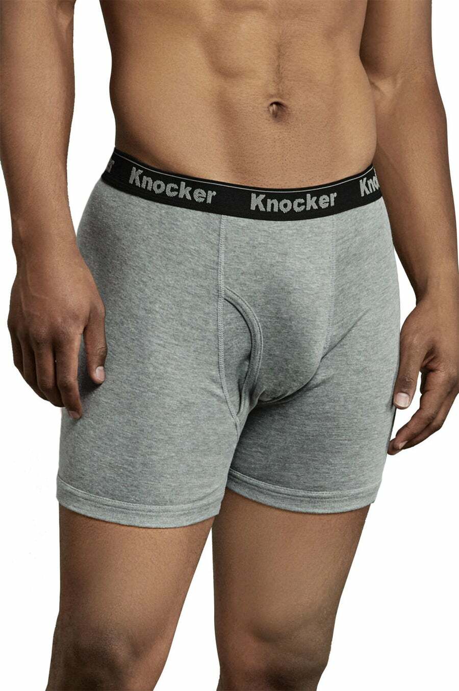 4 pk Mens Boxer Briefs 100% Cotton Black Grey Lot Underwear S M L XL XXL XXXL