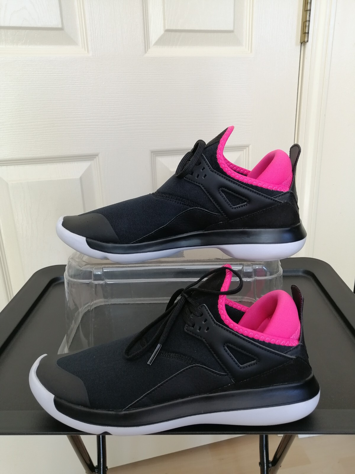 Nike Jordan Fly 89 AA4040-009 Youth 8.5Y Womens 10 Size Chart Black/Pink Sneaker