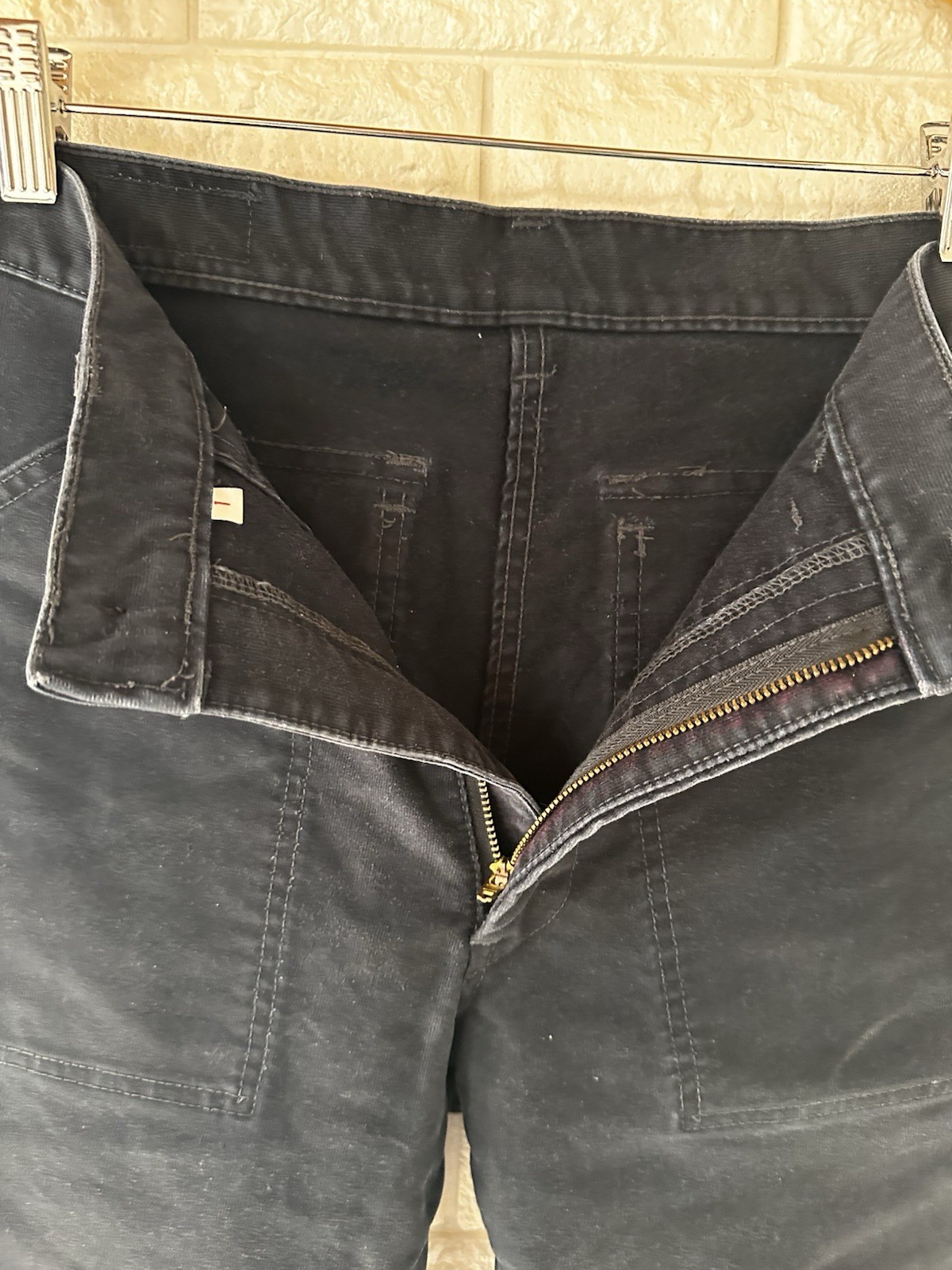 BLUE BLUE Hollywood Ranch Market Baker Work Pants Navy Cotton W30x27 Japan