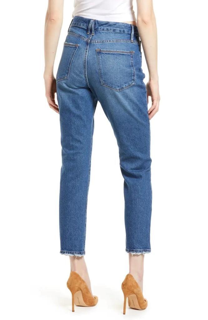 $149 – GOOD AMERICAN Classic Straight Leg Jeans Size 4/27