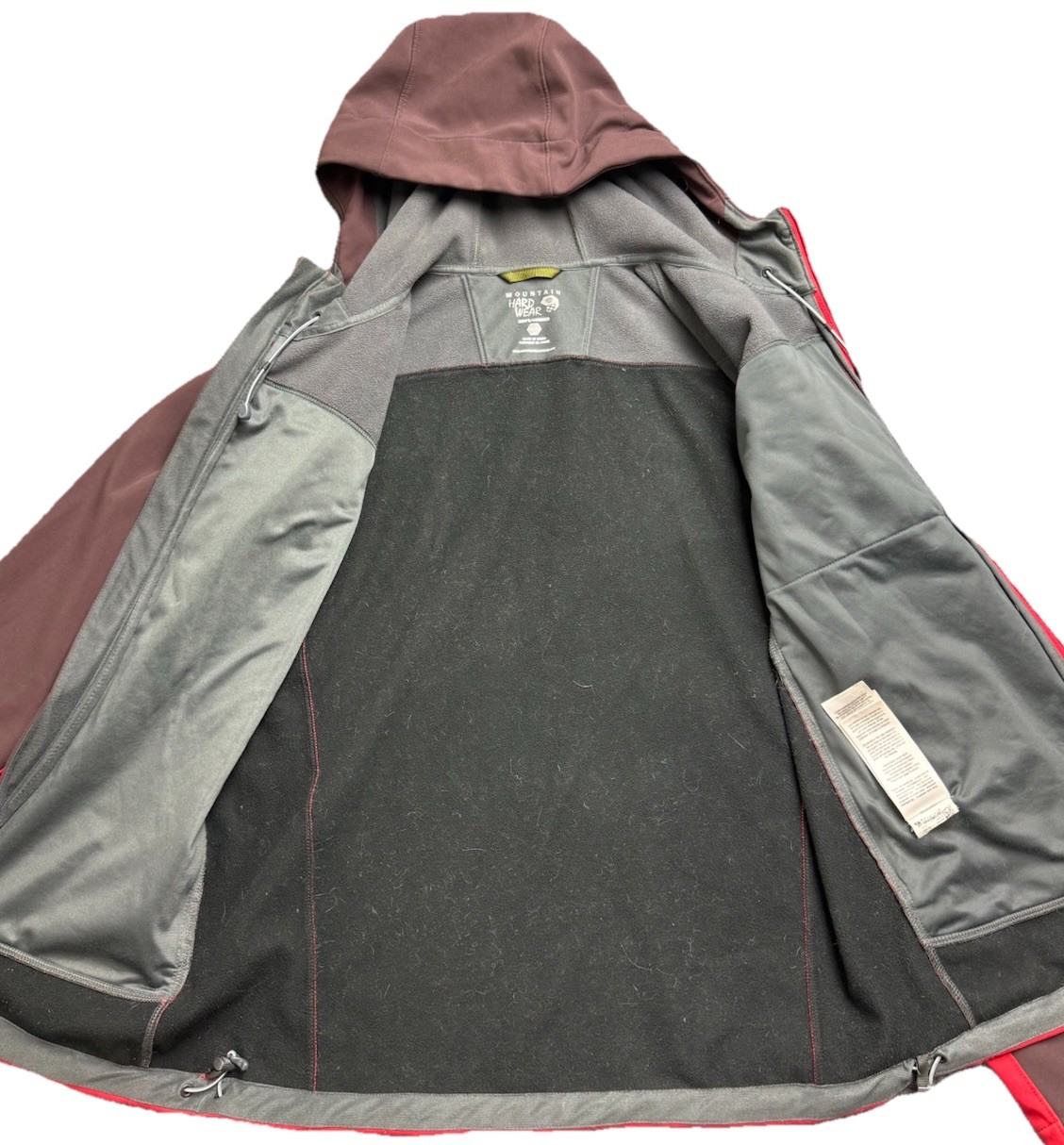 Mountain Hardware VTG 00’s Paladin Hooded Softshell Full Zip Jacket Men’s S Red