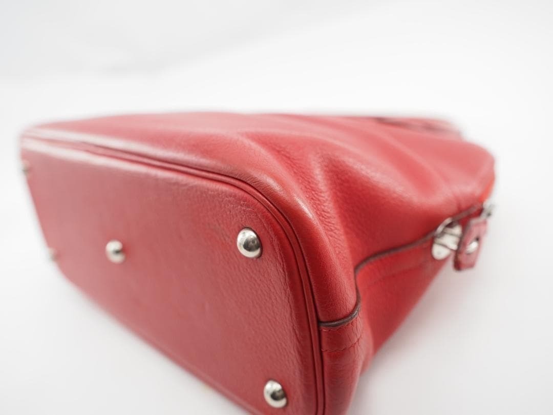 HERMES Bolide 31 Red Rouge Vif Hand Bag W 32cm x H 24cm x D 13cm Ladies
