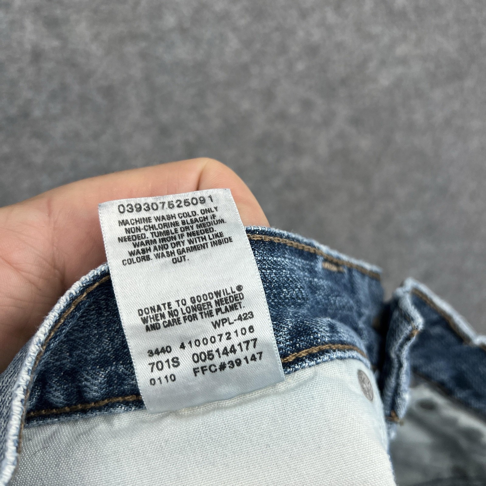 Levis 514 Jeans Mens 29×30 Blue Light Wash Slim Fit Straight Denim Cotton Casual