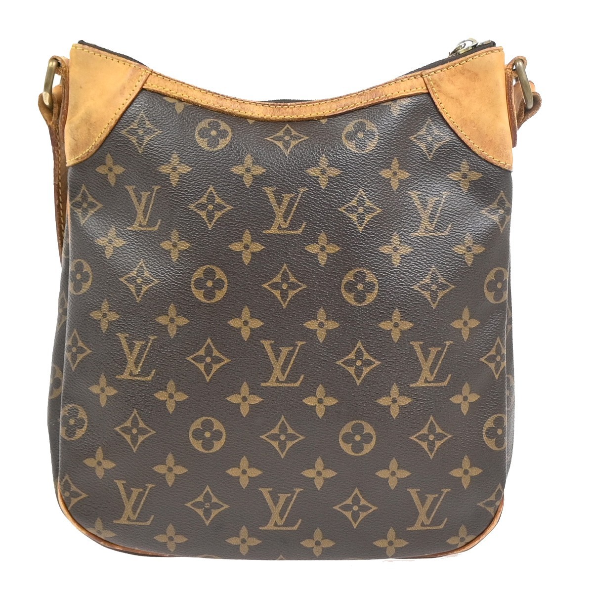 LOUIS VUITTON Odeon PM Shoulder Bag Monogram Leather Brown France M56390 79PA225