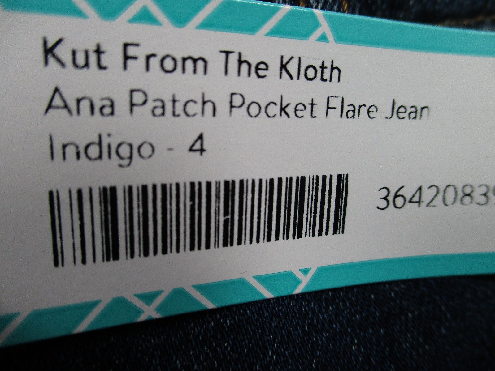 -NWT KUT From The Kloth Ana High Rise Flare 33.5″ Inseam Jeans Indigo Sz 4