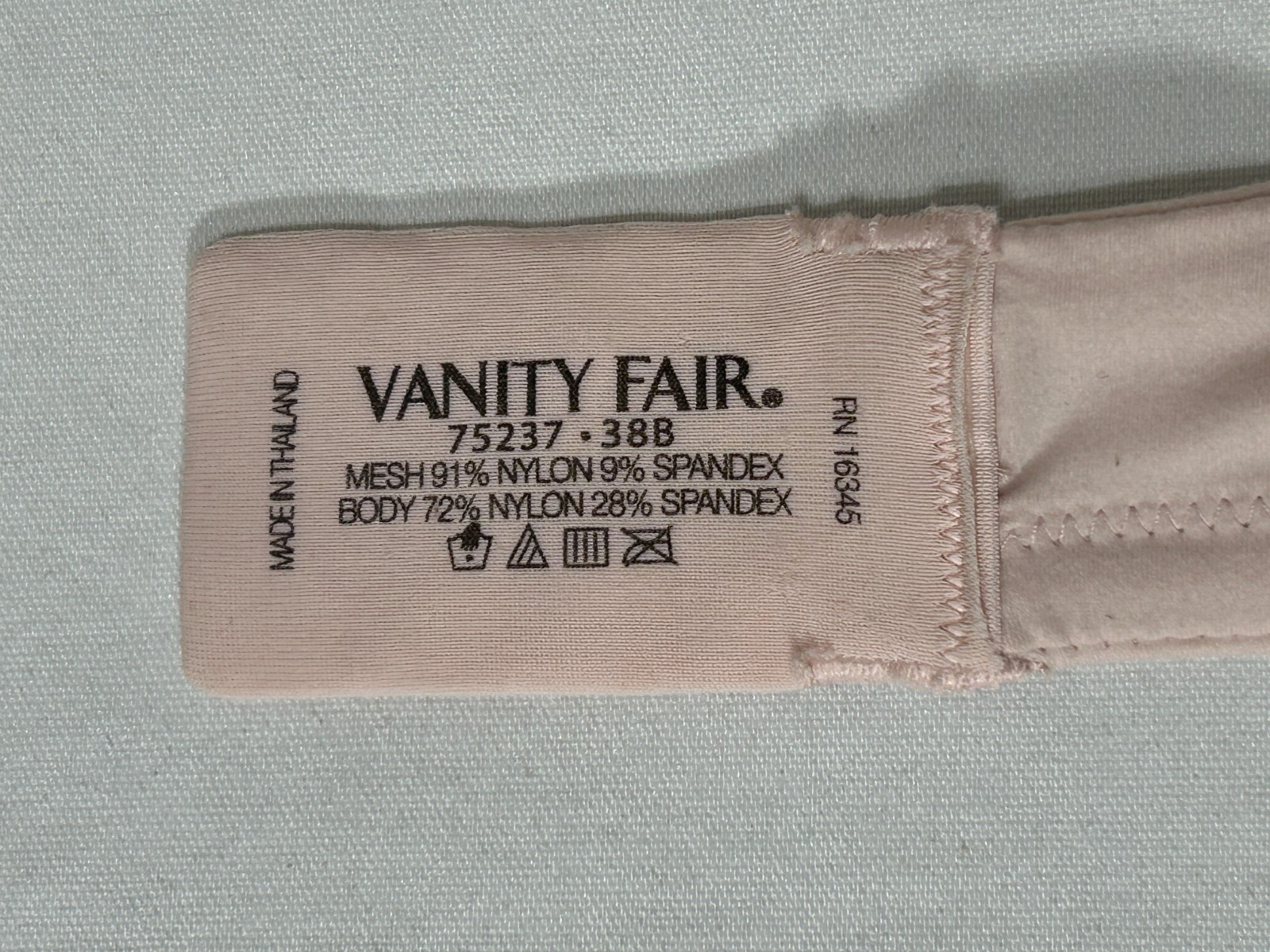 Vanity Fair Underwire T Shirt Bra 38B Breathable Luxe No Poke Wire Pink 75237