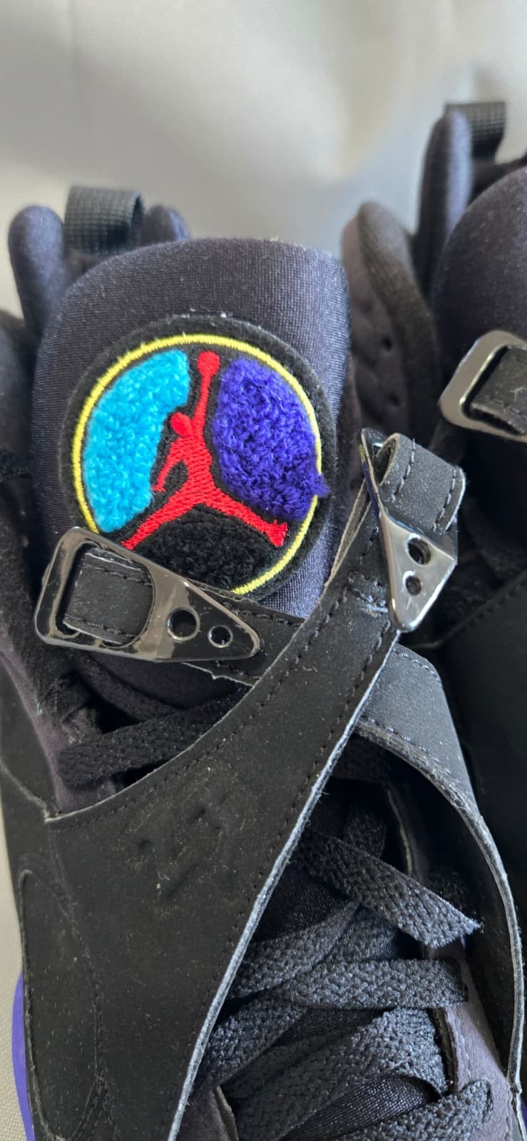 Air Jordan 8 Retro Black Bright Concord Aquatone Men’s US 9.5 UK 8.5 305381-041