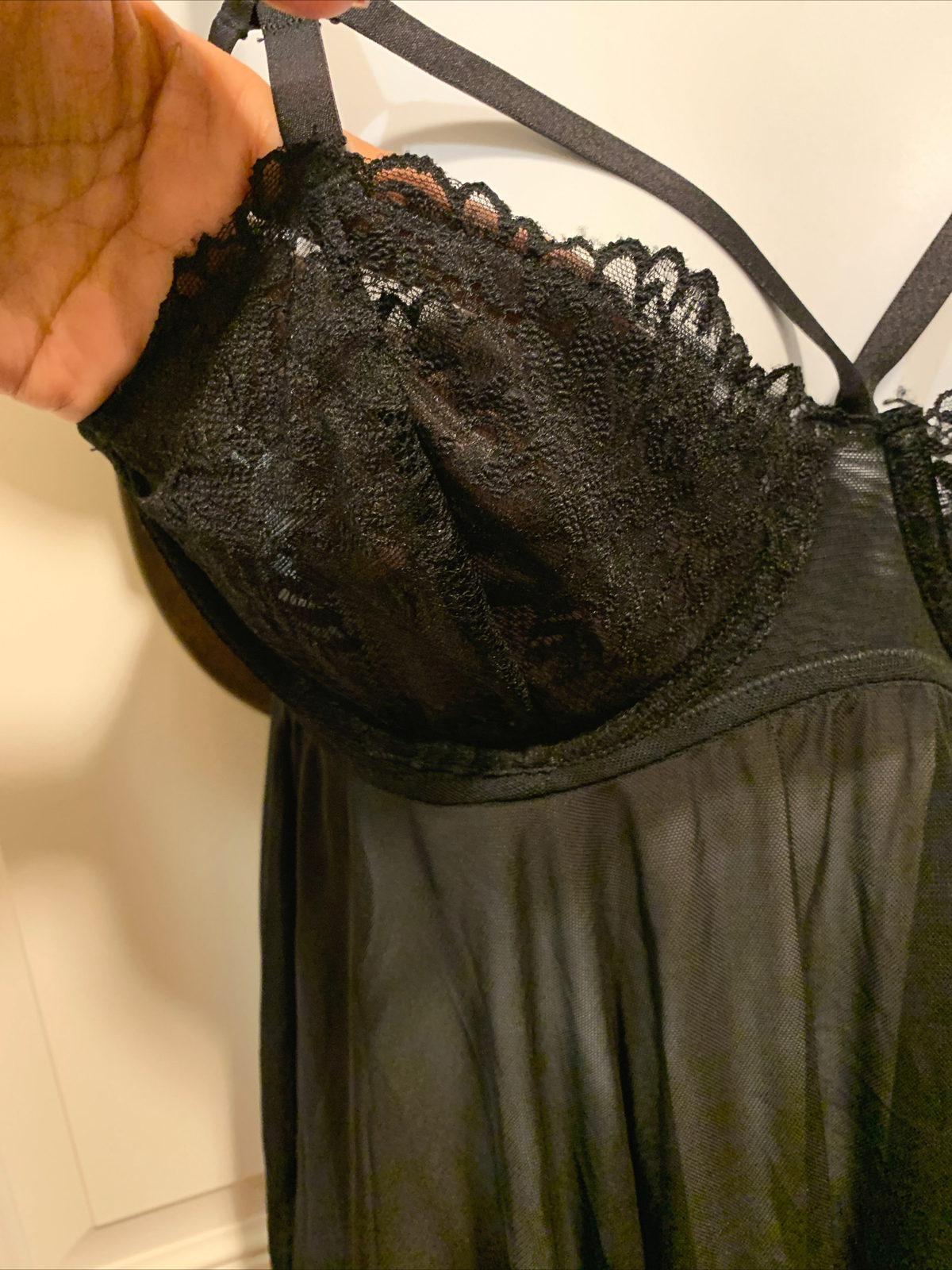 NWT- Seductive Maidenform Lace Black Lingerie Size 34C